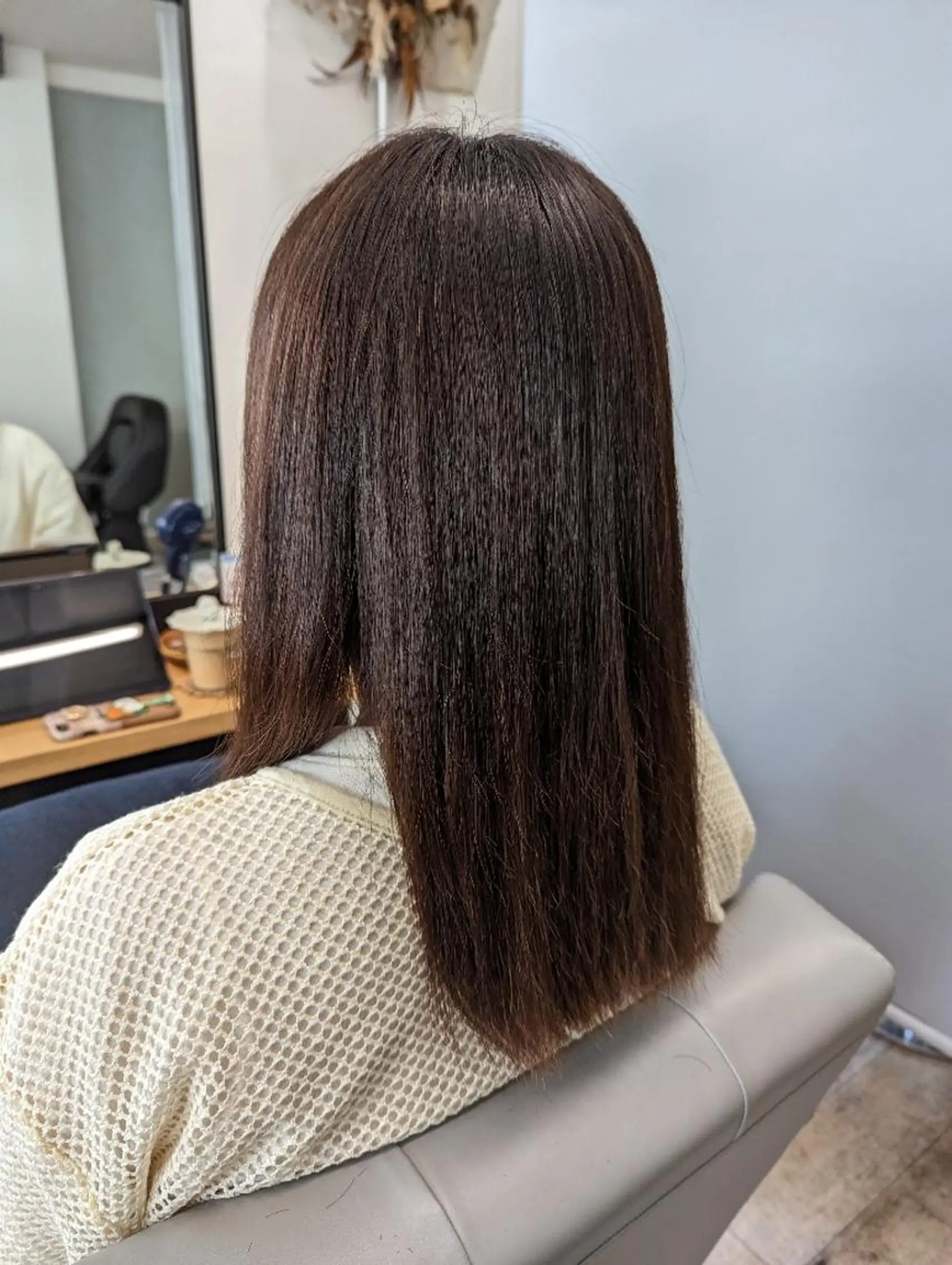 ロング カラー アッシュ 透明感カラー オレンジ 縮毛矯正 トリートメント Kokeshi/美髪 /脱毛/ヘッドスパのヘアスタイル