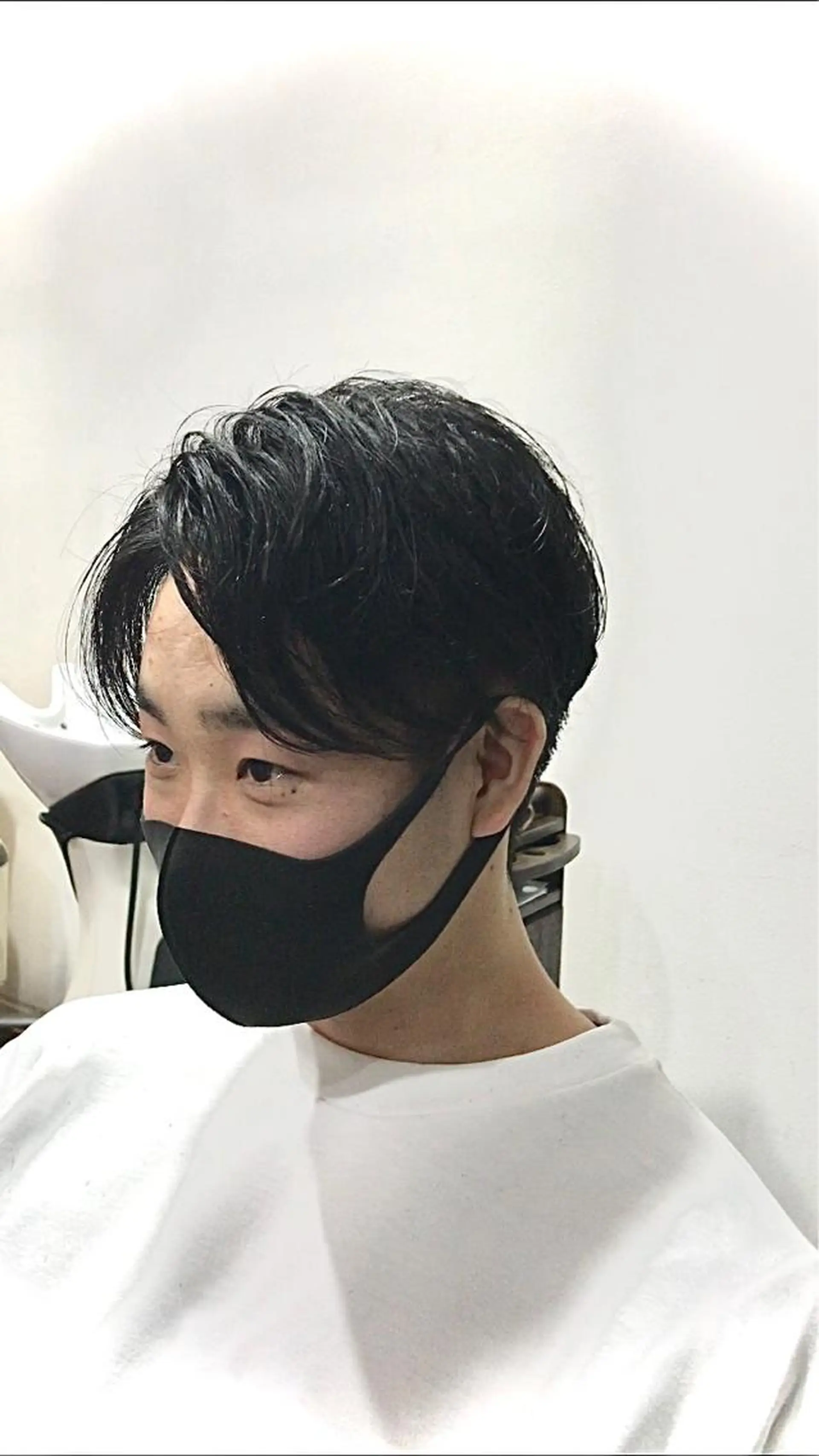 メンズ センターパート メンズパーマ/ダウン パーマ/十文字玲音のヘアスタイル