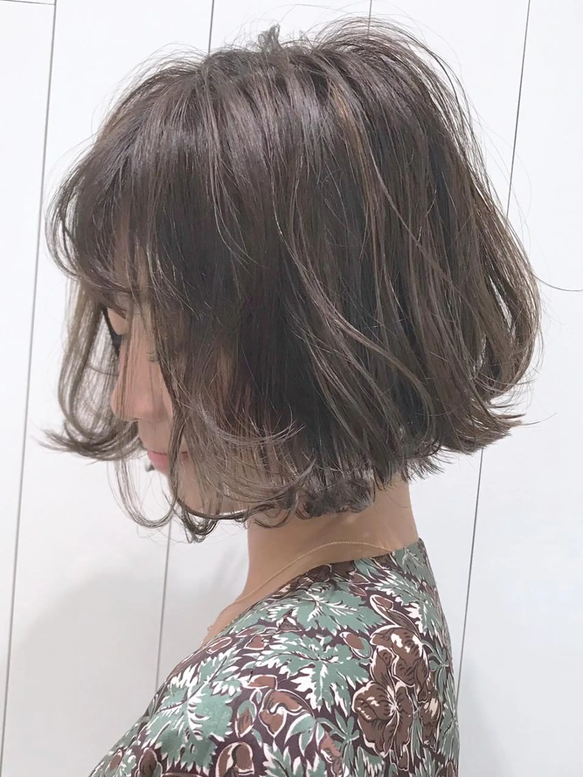 ショート カラー パーマ ヘアアレンジ ボブ ITbyALBUM 中野店のヘアスタイル