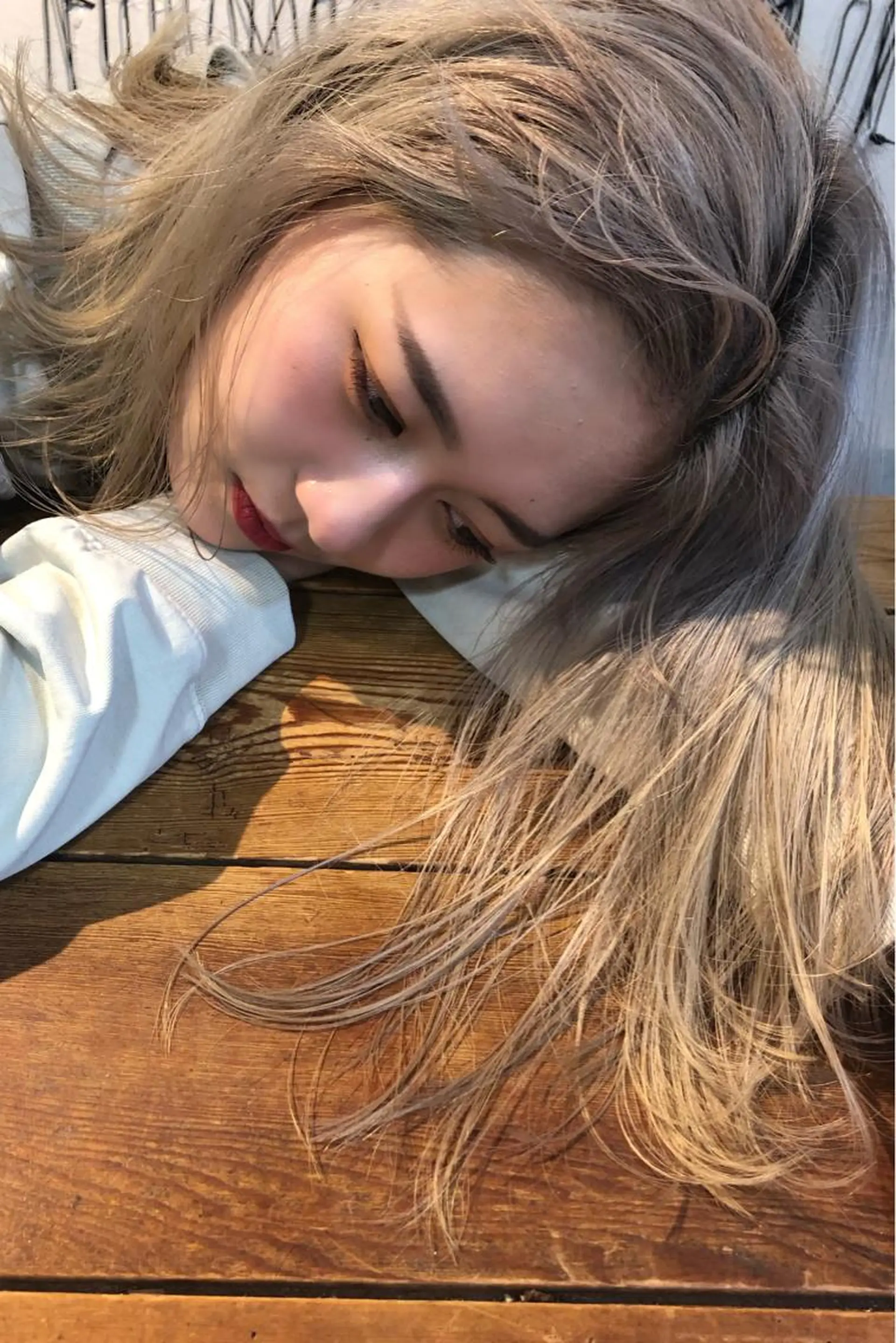 セミロング カラー ブリーチ ケアブリーチ Pia hair Design Yakuin所属・Pia ツボイ ケイタのヘアスタイル