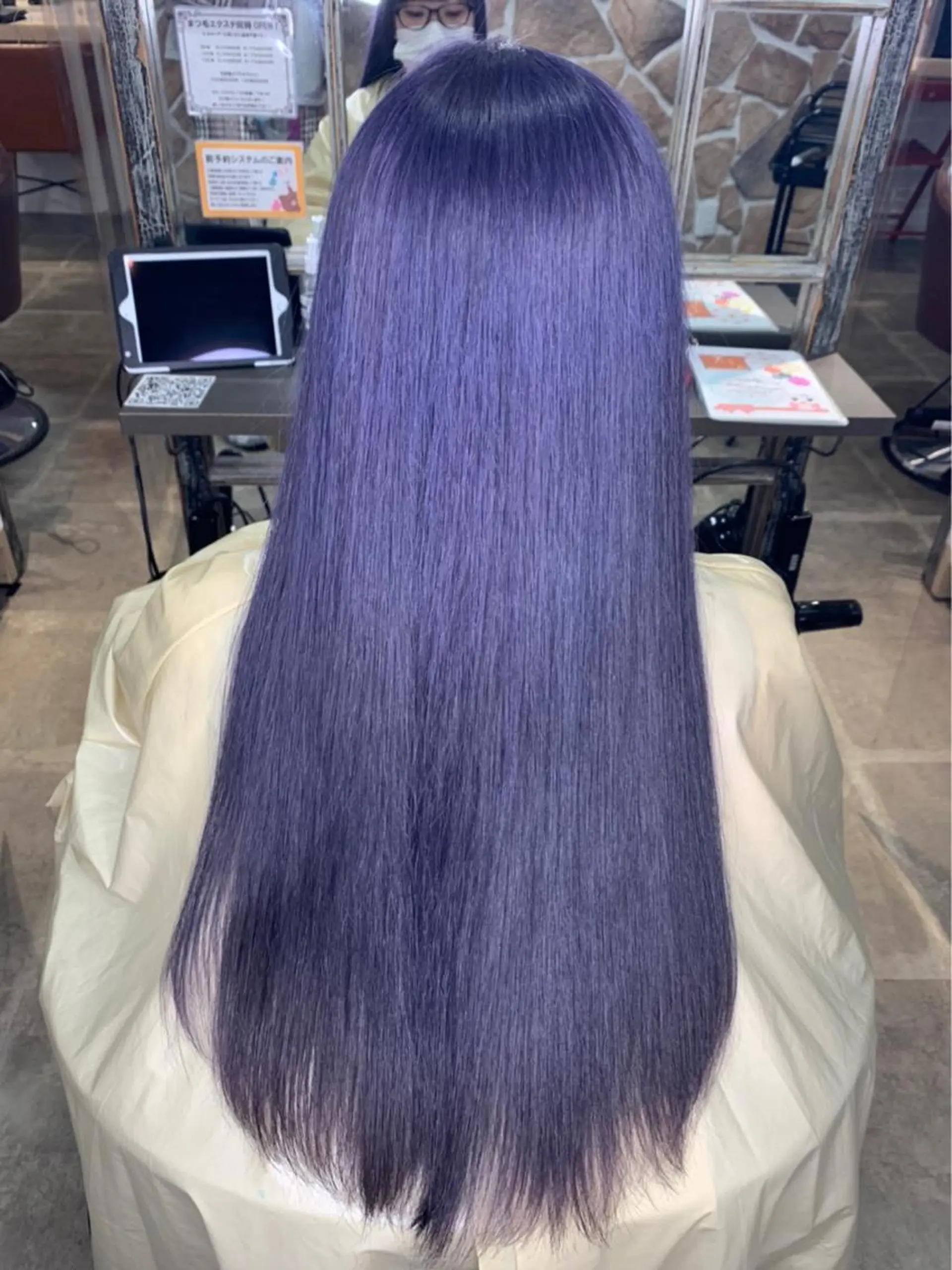 ロング ヘアカラー ヲタク美容師 店長　上原のヘアスタイル