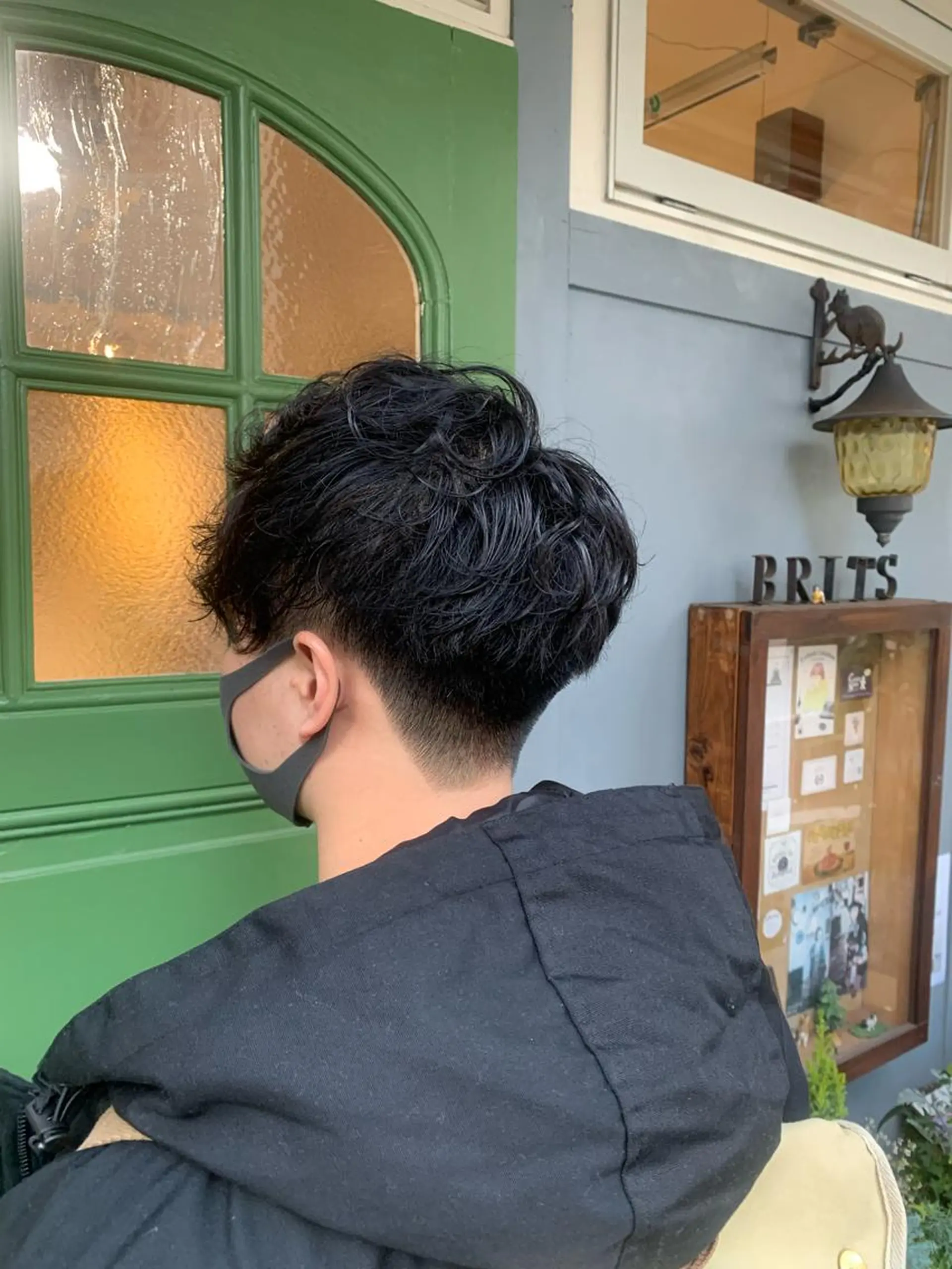 ショート パーマ メンズ カット パーマ 清水千優/パーマ/透 明感カラー/メンズのヘアスタイル