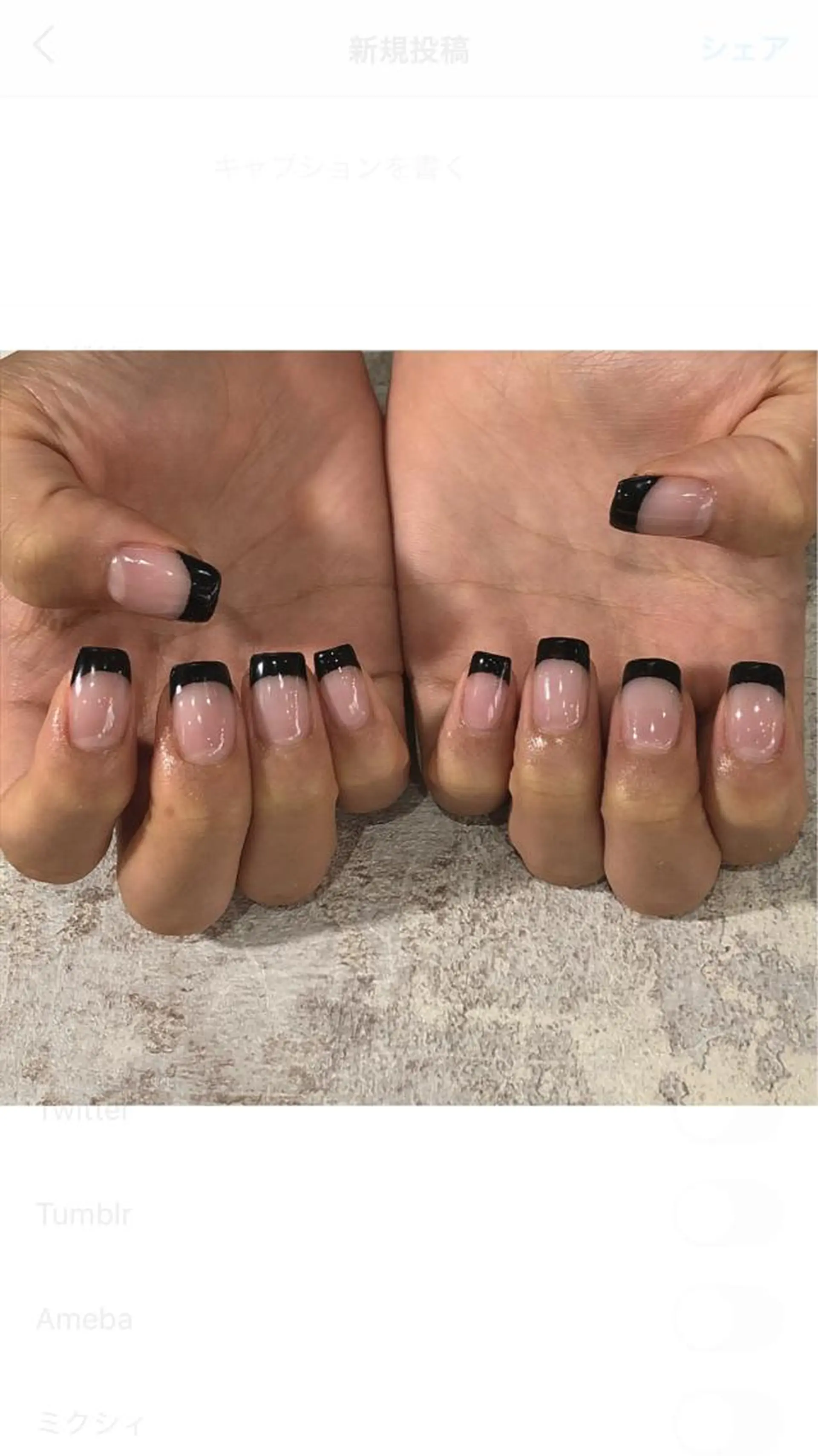 ネイル フレンチネイル スクエアネイル ハンドネイル .Etel atelier.のネイルデザイン