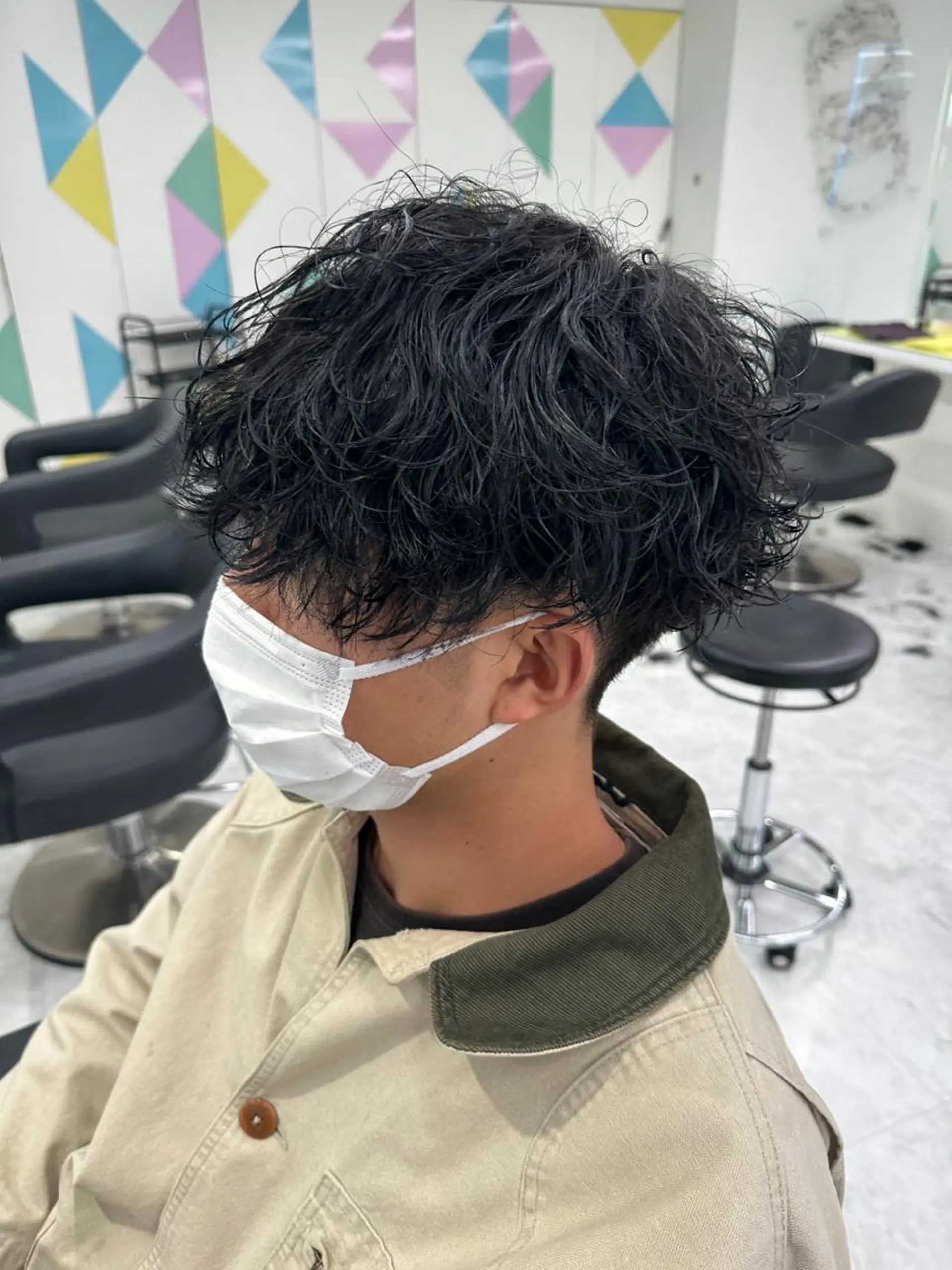 ショート カラー パーマ メンズ 【メンズサロン】 BLUCK 横浜のヘアスタイル