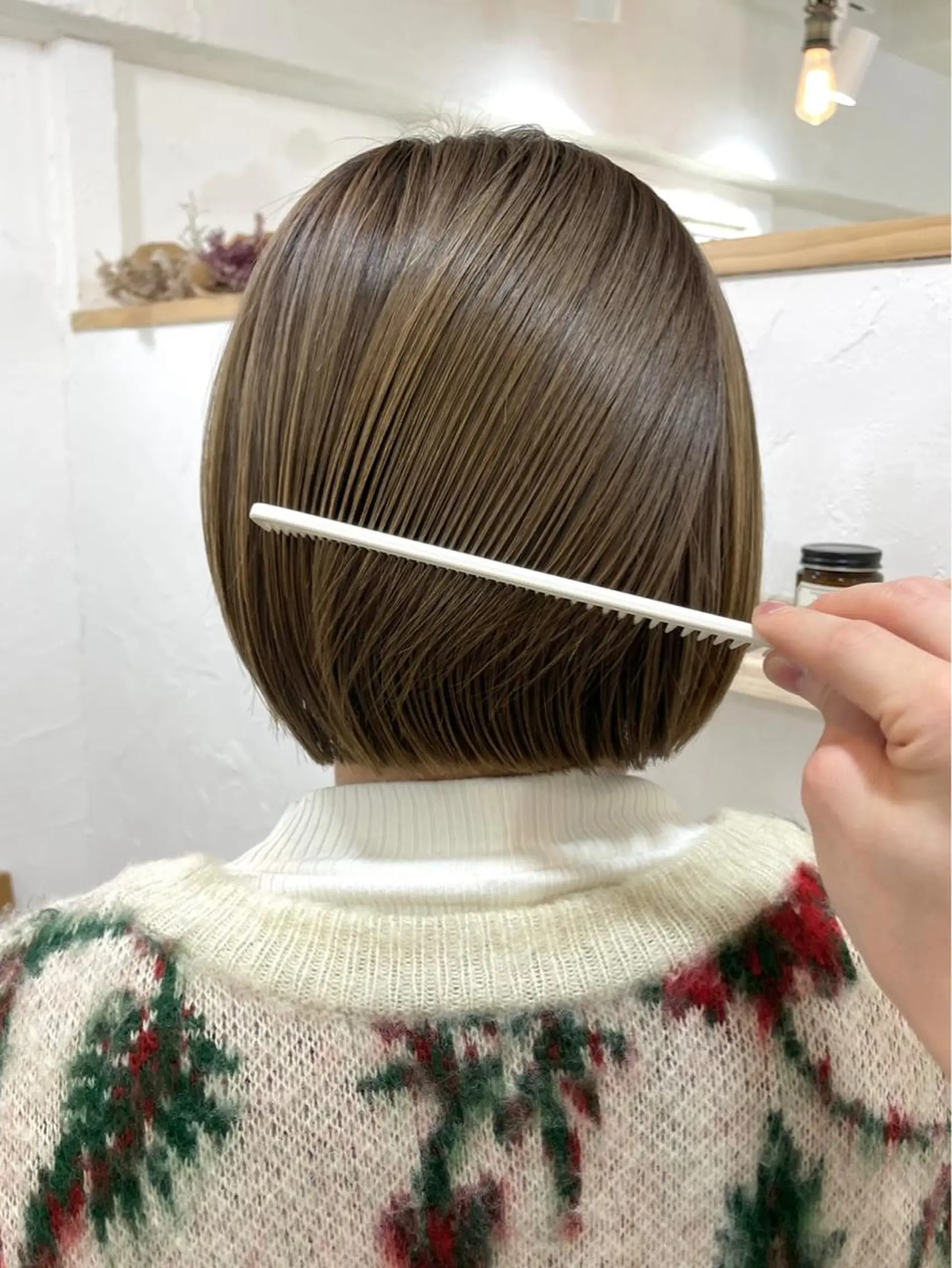 ショート カラー 切りっぱなしボブ 透明感カラー ボブ ショートヘア ウルフカット 銀座No.1髪質改善 縮毛矯正/本木のヘアスタイル