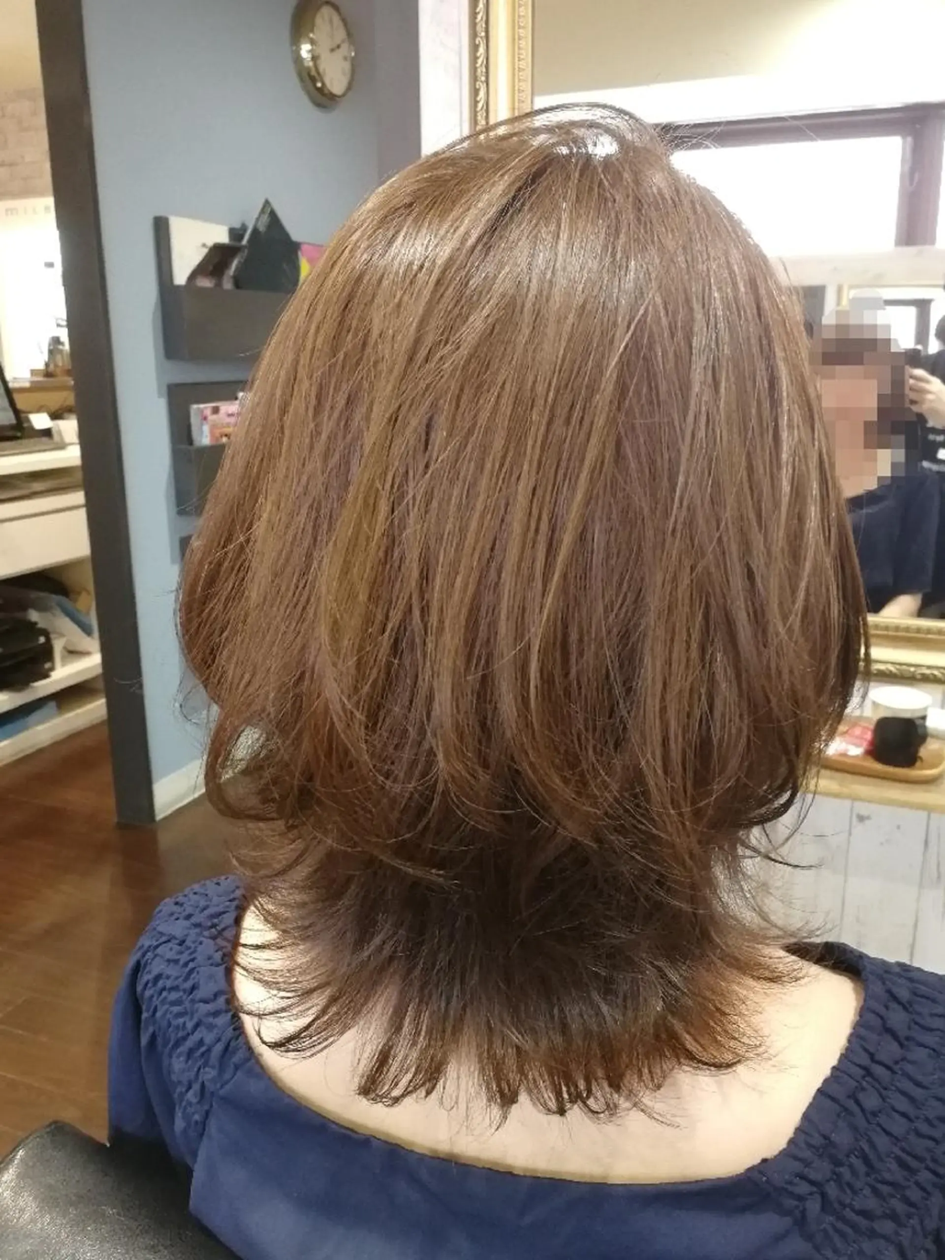 セミロング カット ヘアカラー トリートメント 山田 義人のヘアスタイル