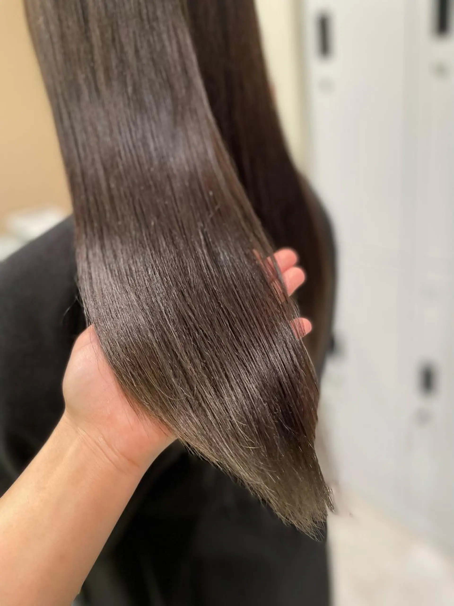 ロング カラー ブリーチ 透明感カラー グレージュ ブリーチなしカラー オリーブグレージュ ボブ/インナーカラー /眉毛/Miyuのヘアスタイル