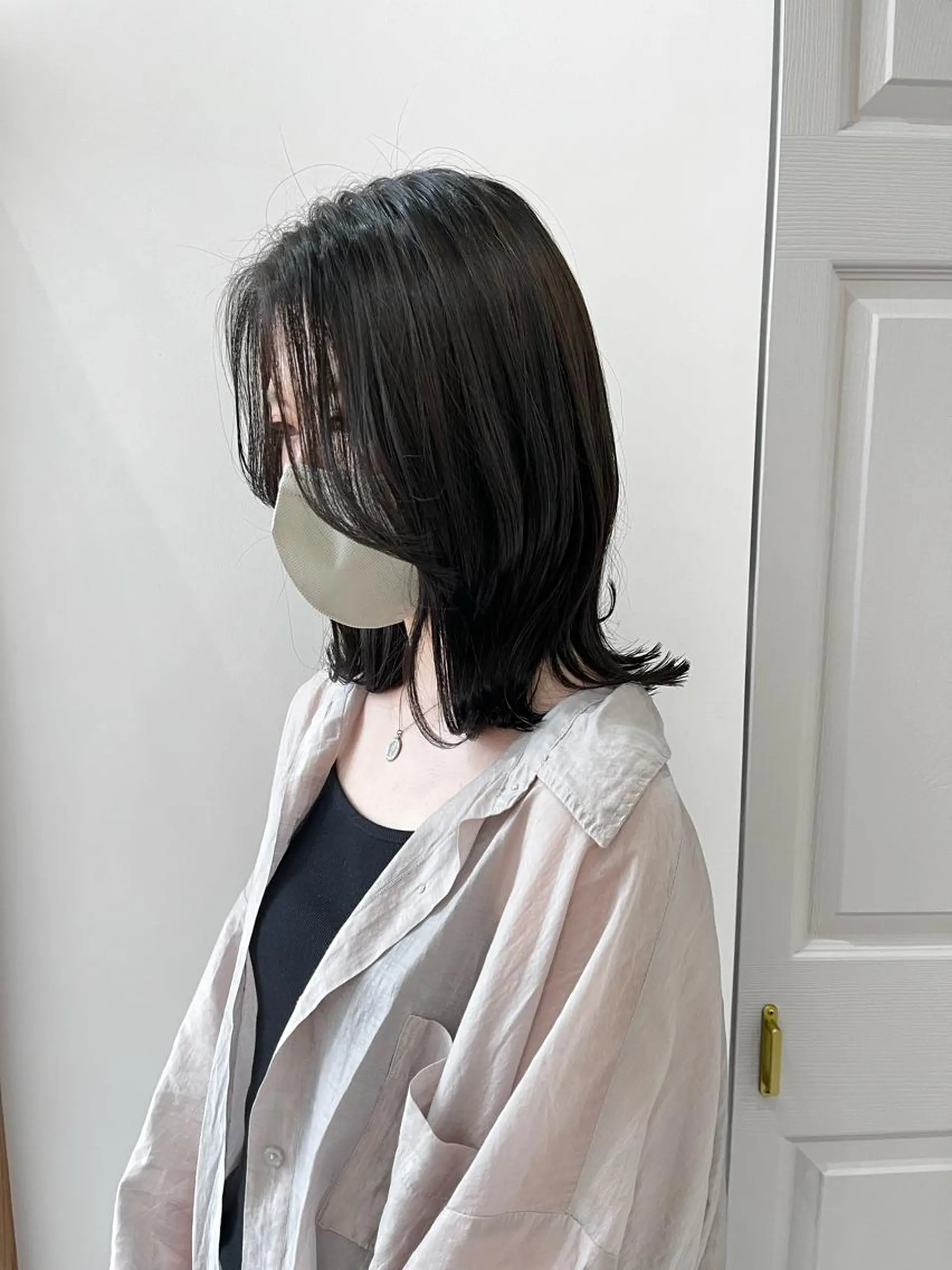 ミディアム ヘアアレンジ くびれヘア 髪質改善 🥀暖色韓国ヘア💕 保科侑花のヘアスタイル