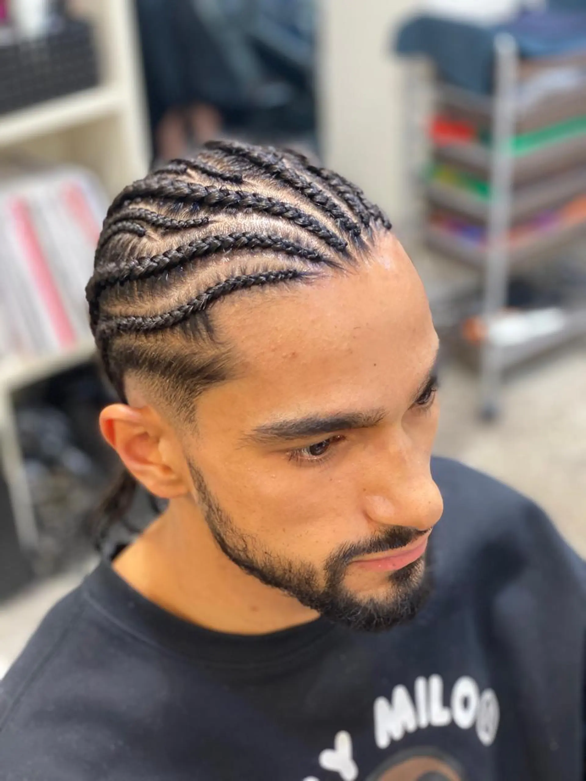 ミディアム 中元 淳のヘアスタイル