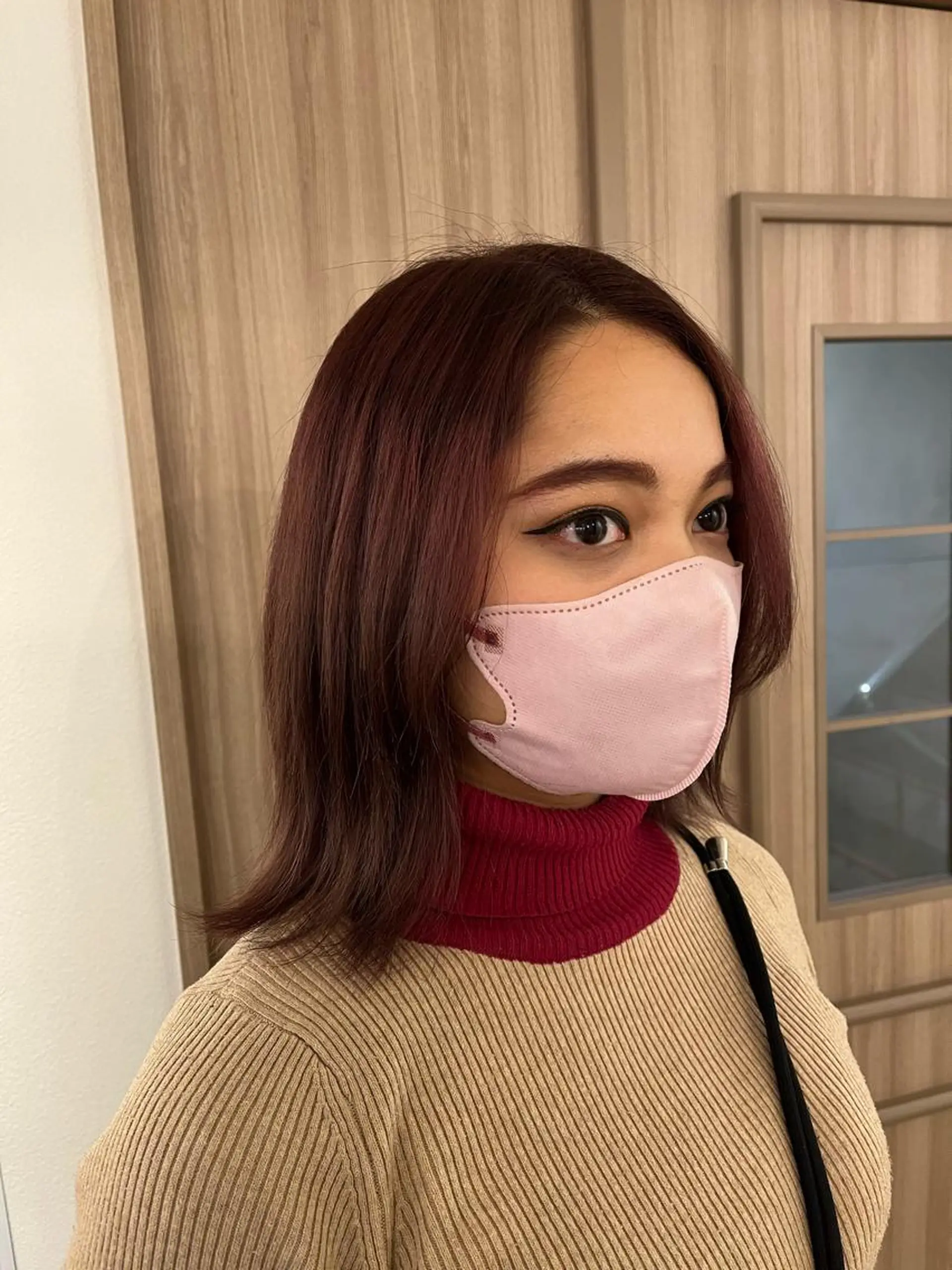 ミディアム カラー カット ヘアカラー ショート/ボブ/透明 感カラー/高橋あみのヘアスタイル