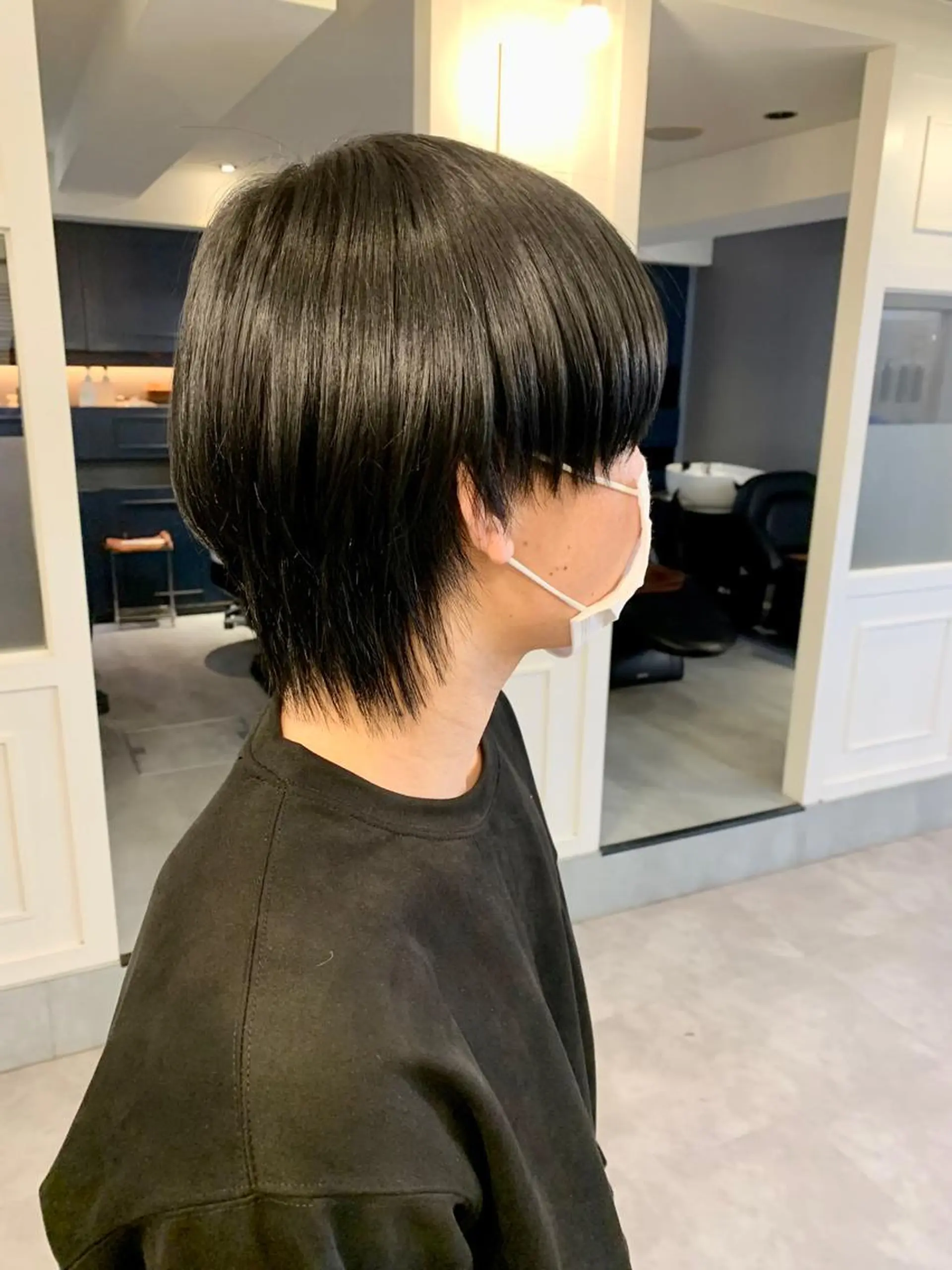 ショート メンズ マッシュウルフ マッシュ メンズウルフカット ウルフカット LAGRECE大阪梅田店所属・美髪矯正・髪質改善 【中村吉孝】のヘアスタイル