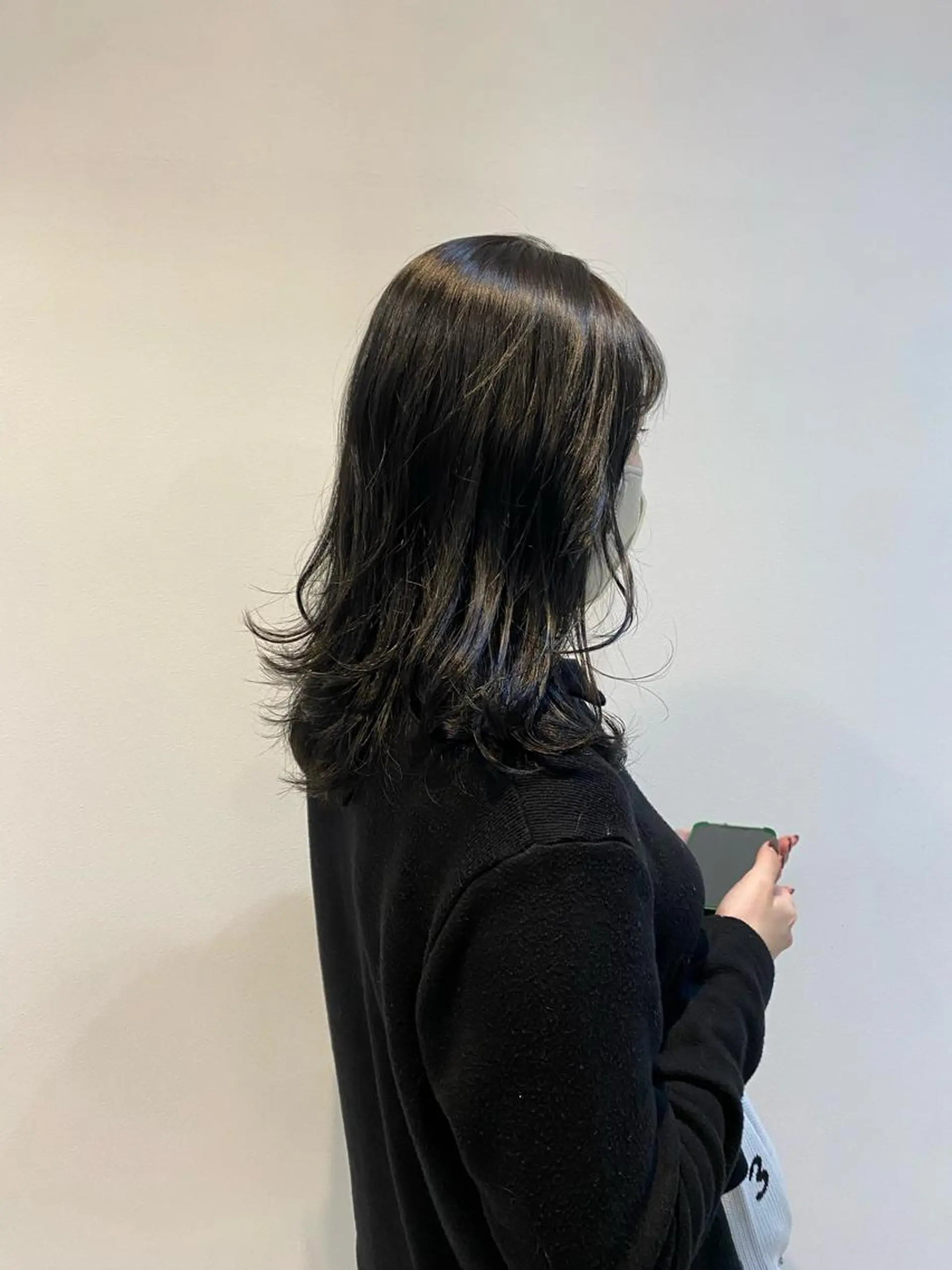 セミロング セミロングパーマ ボブ ハイライト 髪質改善 韓国風ヘア 大人かわいい×艶髪 🤍塩川のヘアスタイル