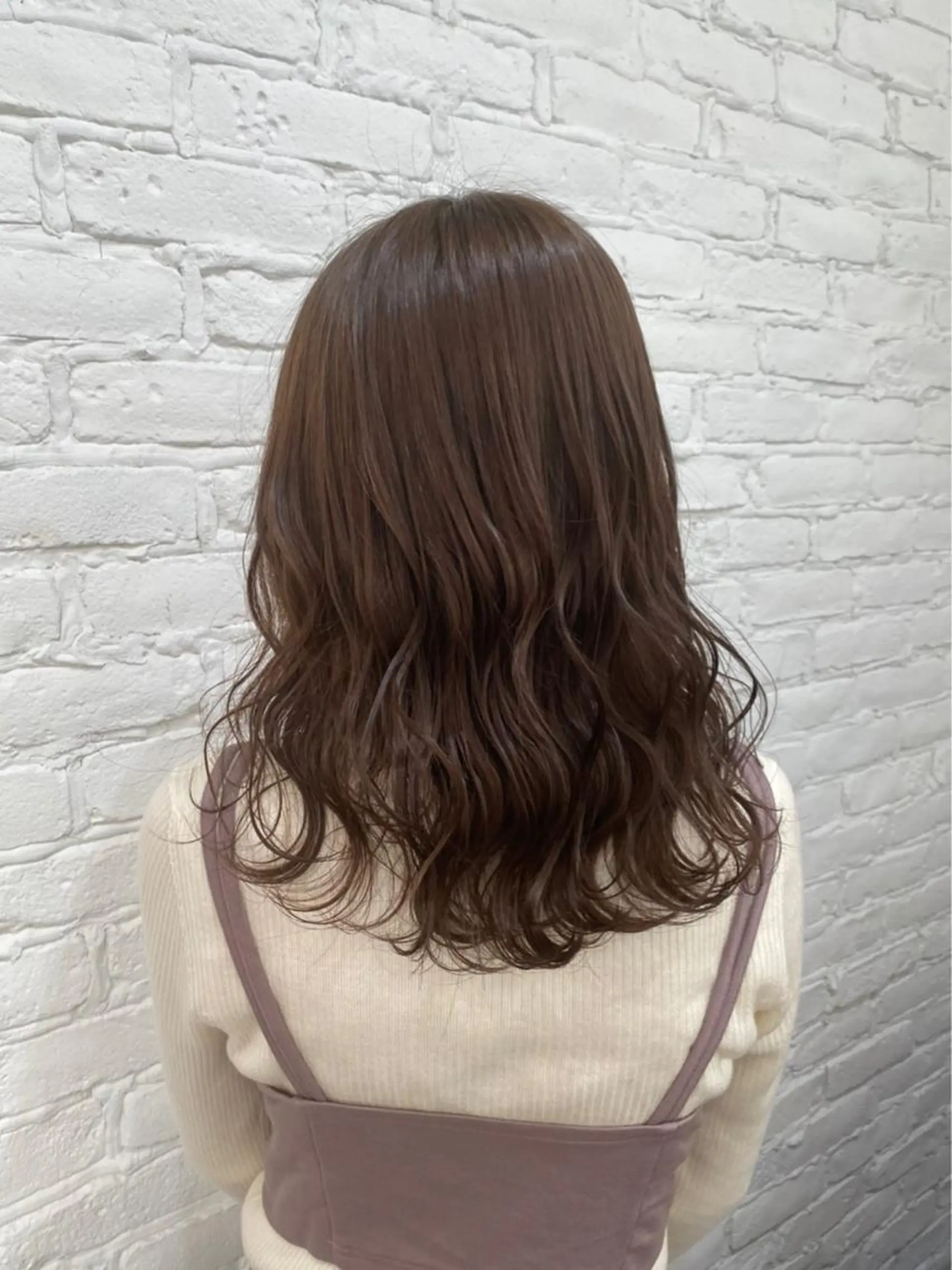 セミロング カラー ヘアカラー トリートメント 田中 優衣のヘアスタイル