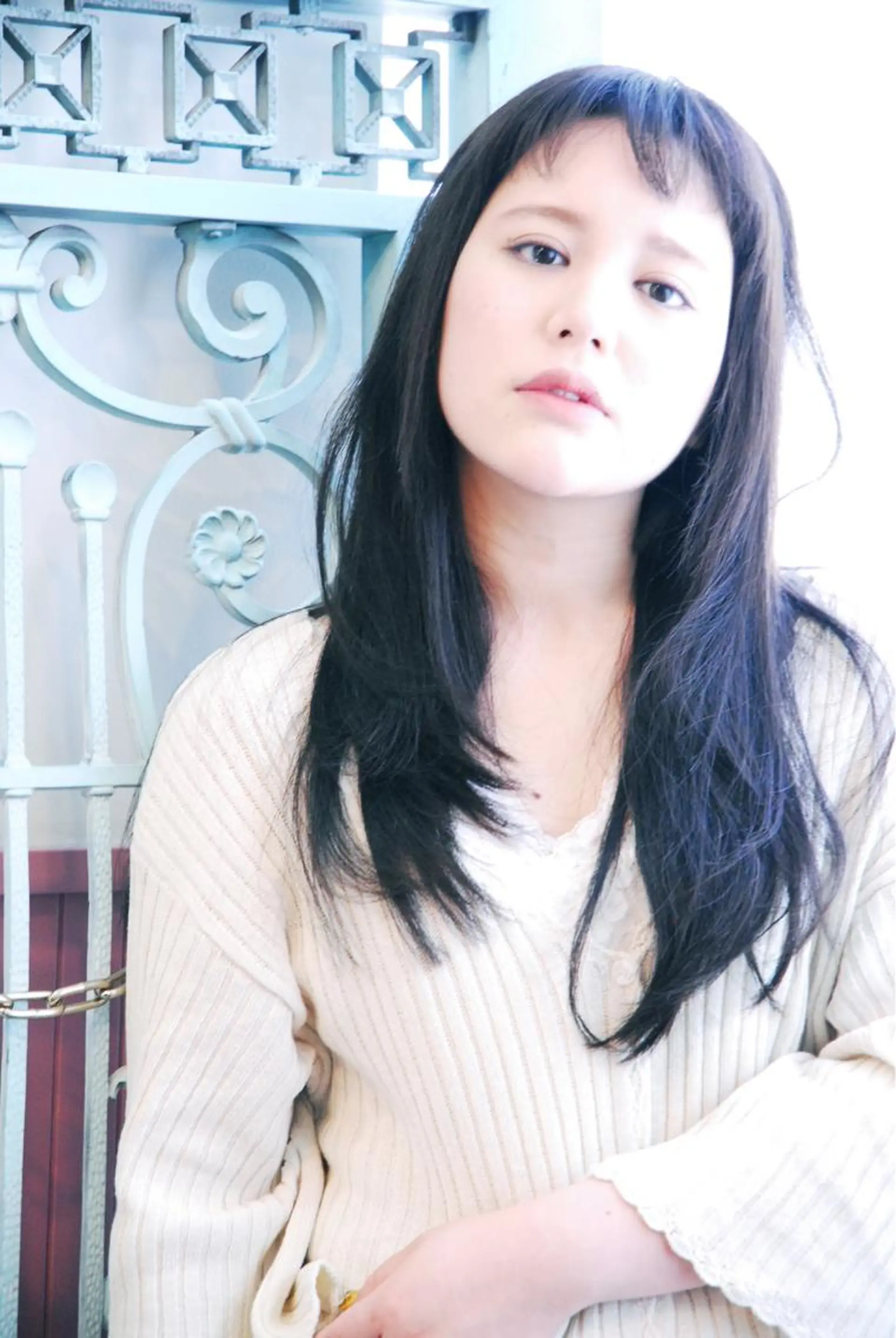 ロング カラー パーマ ヘアアレンジ メンズ 表参道Lise おおいしおりのヘアスタイル