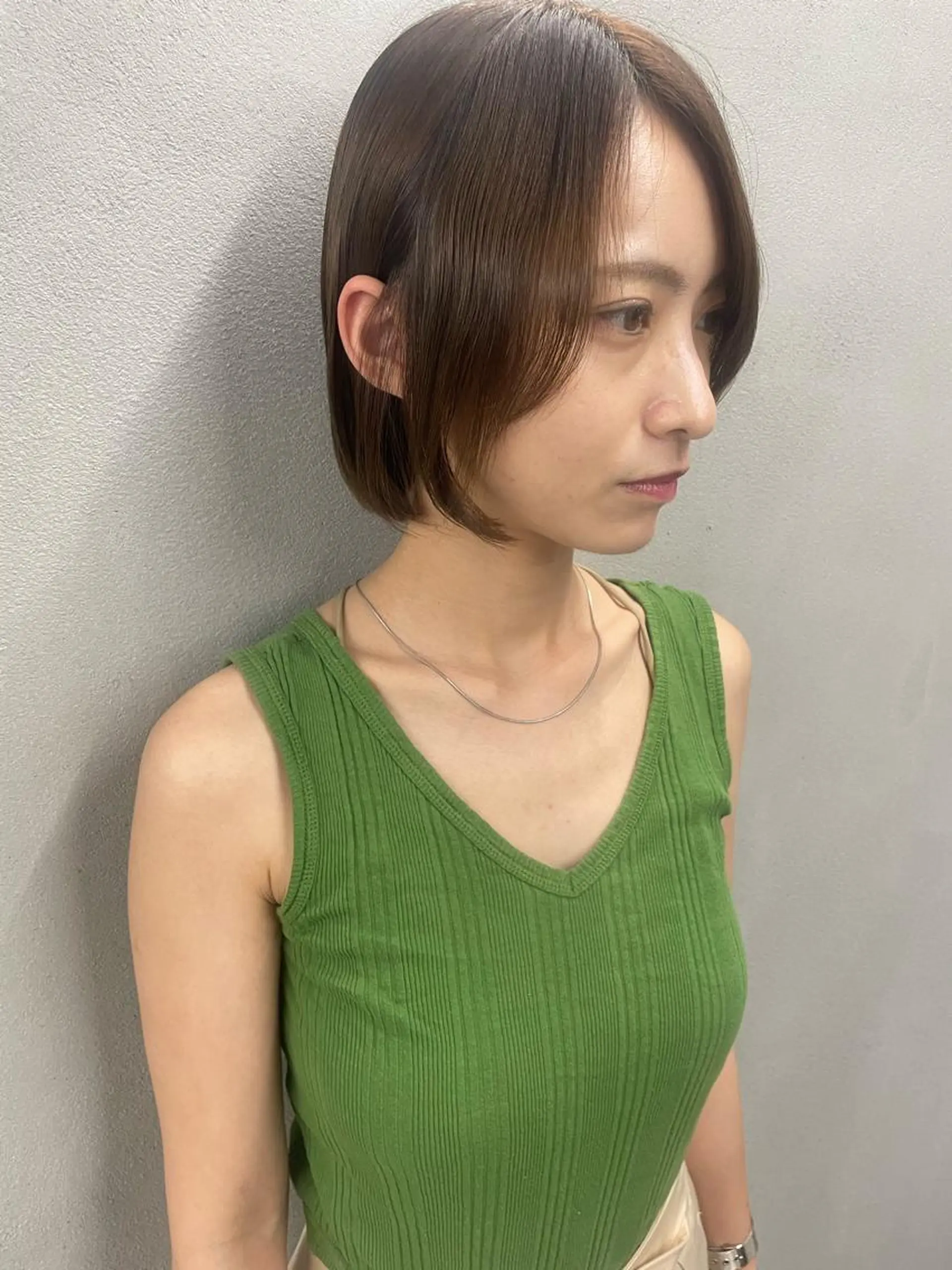 ショート カラー ボブ カット ヘアカラー #tag  田島 純奈のヘアスタイル