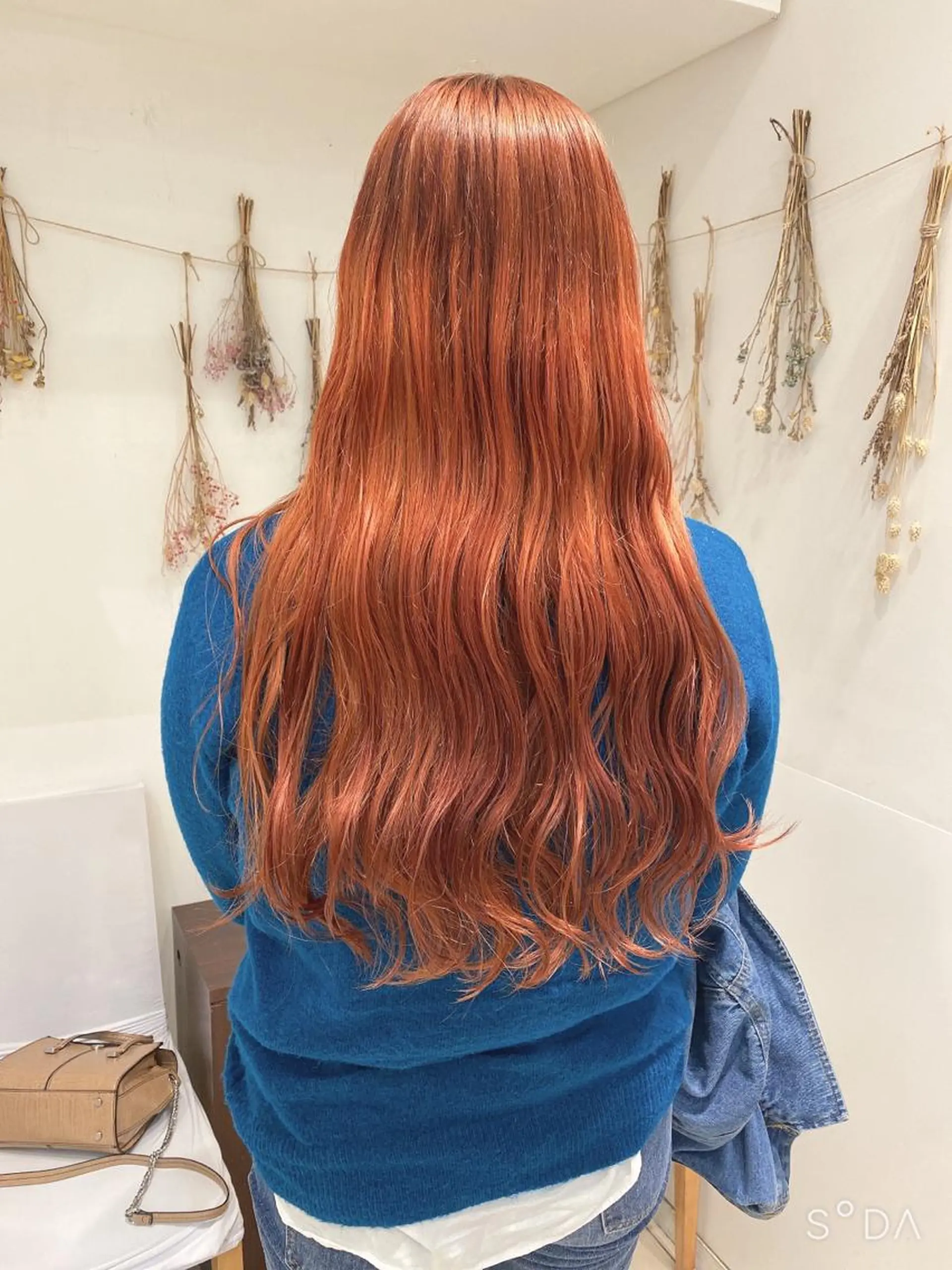 ロング カラー オレンジ テラコッタ はだゆうき @hadadan08のヘアスタイル