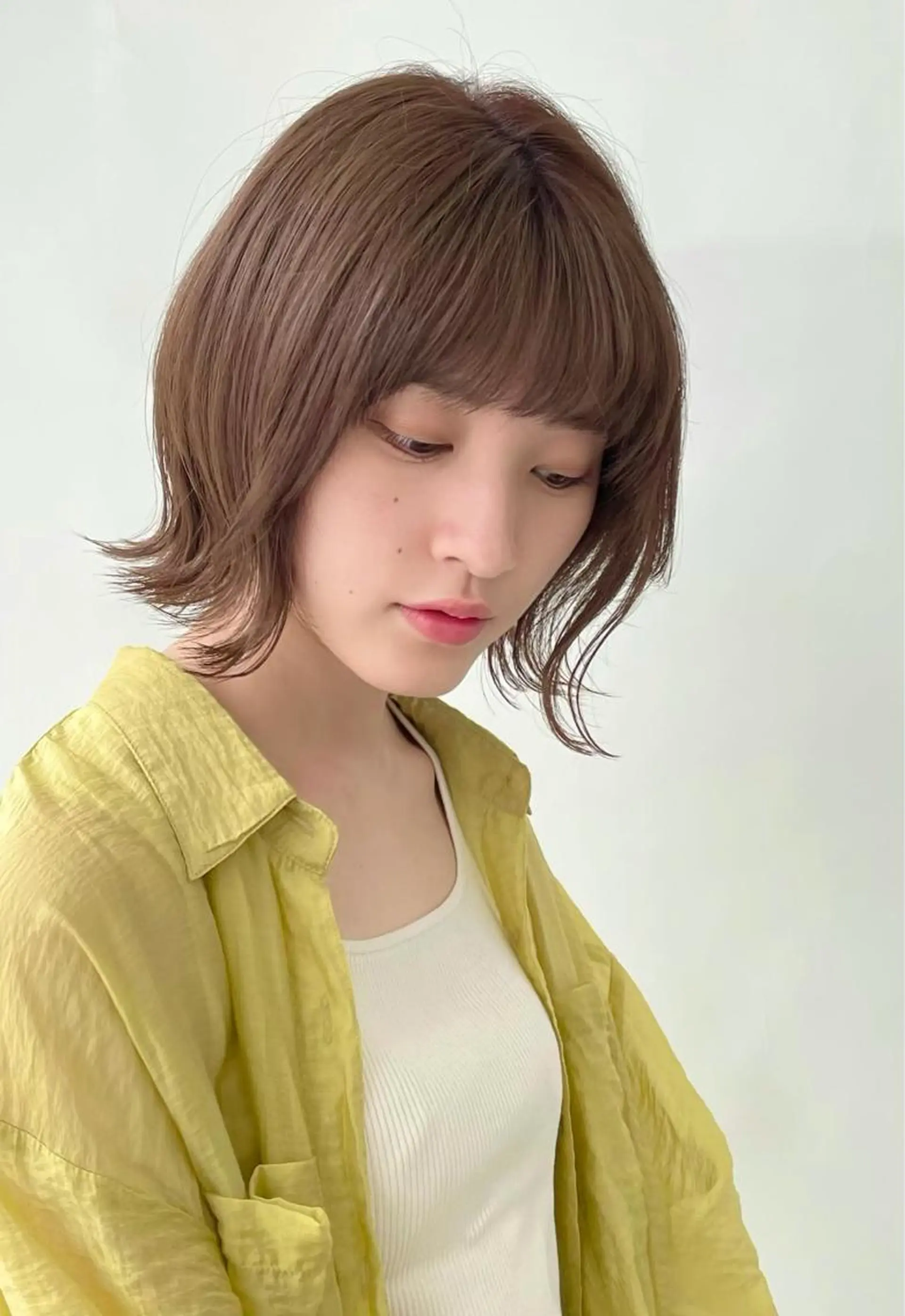 ミディアム カラー 笠原 健人のヘアスタイル