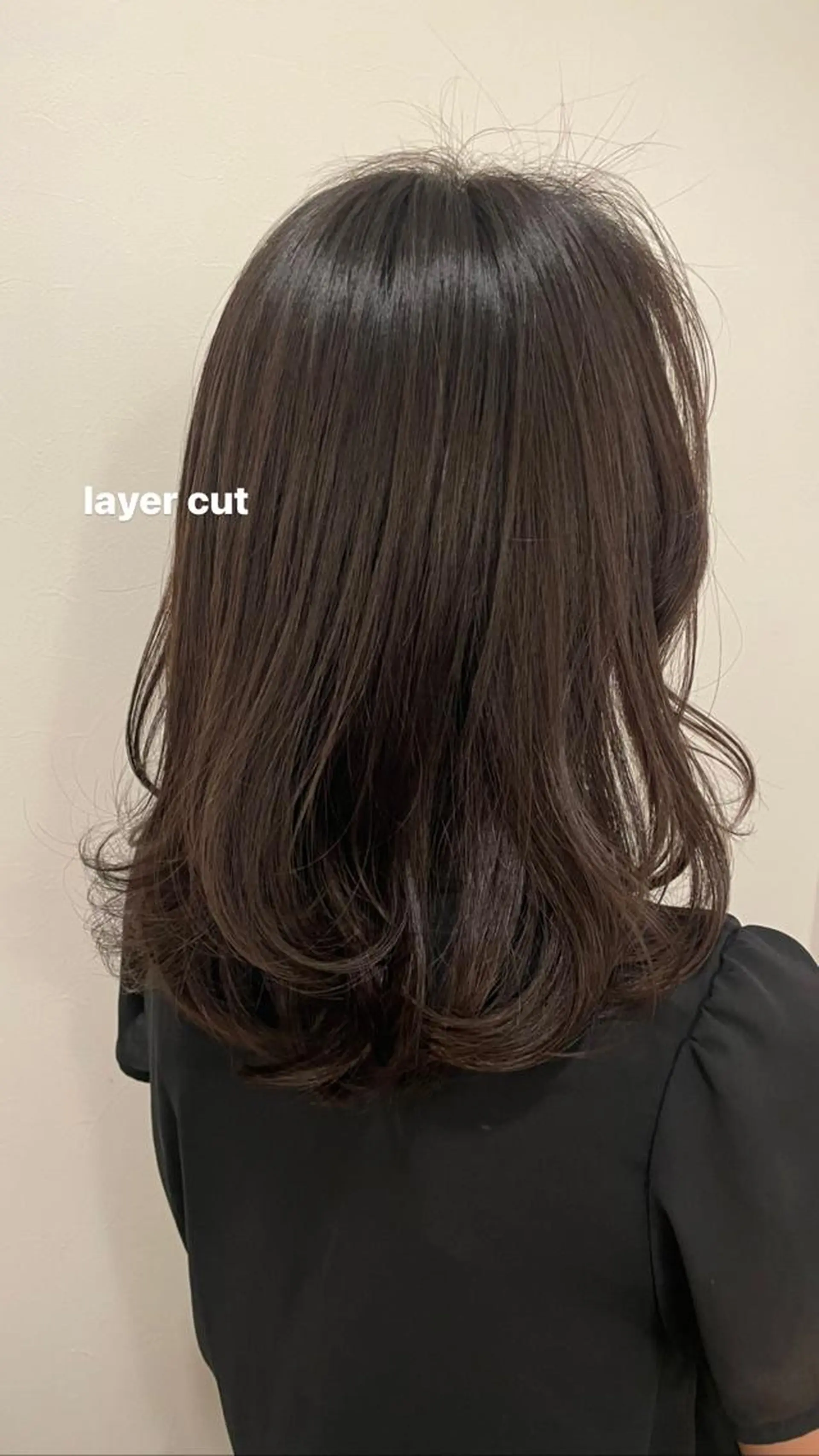 セミロング カット トリートメント v-lab studio所属・韓国レイヤーカット/ 艶カラー/ noaのヘアスタイル