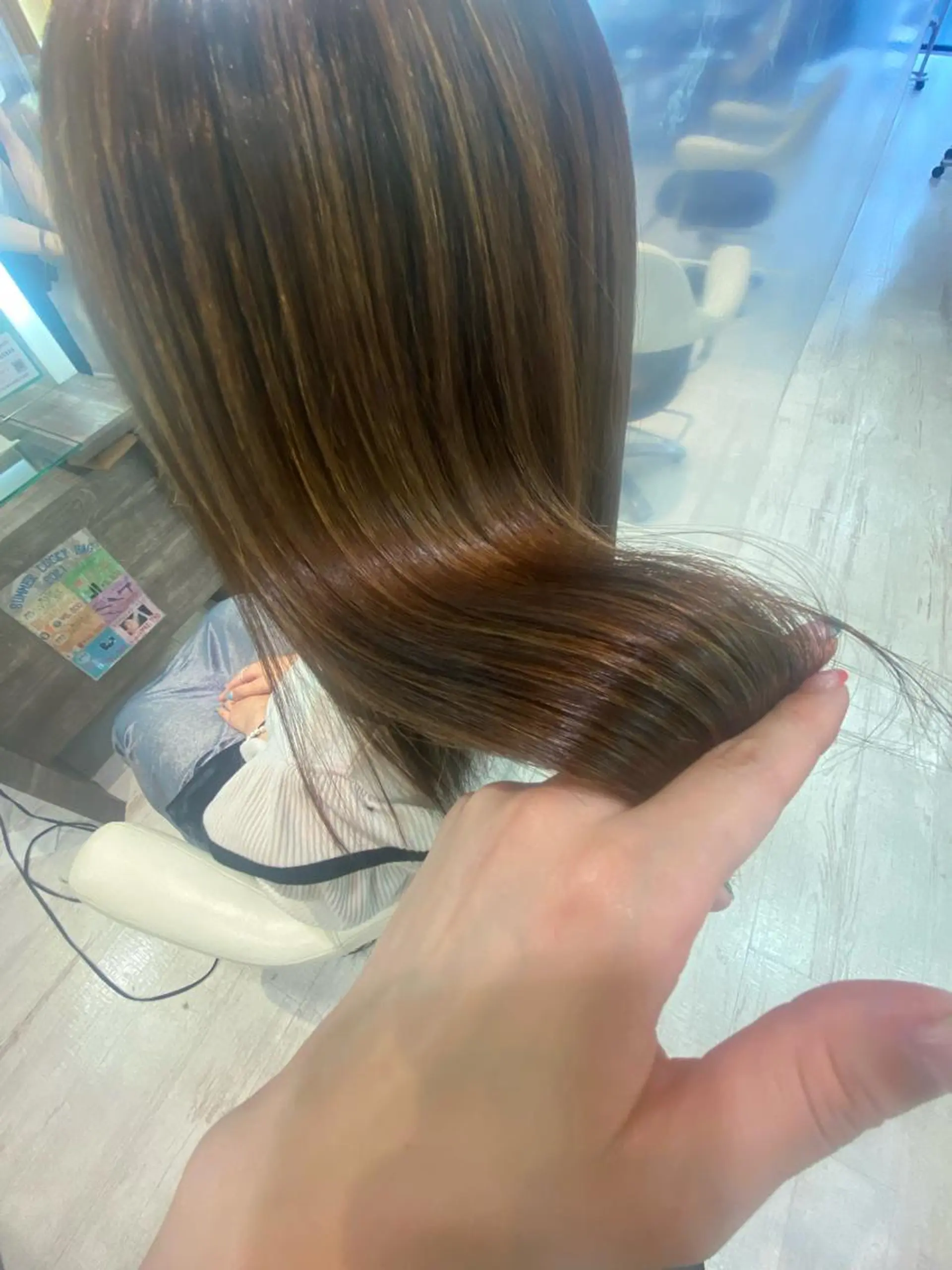 ロング カラー ベージュ/インナー カラー🤍Rieのヘアスタイル