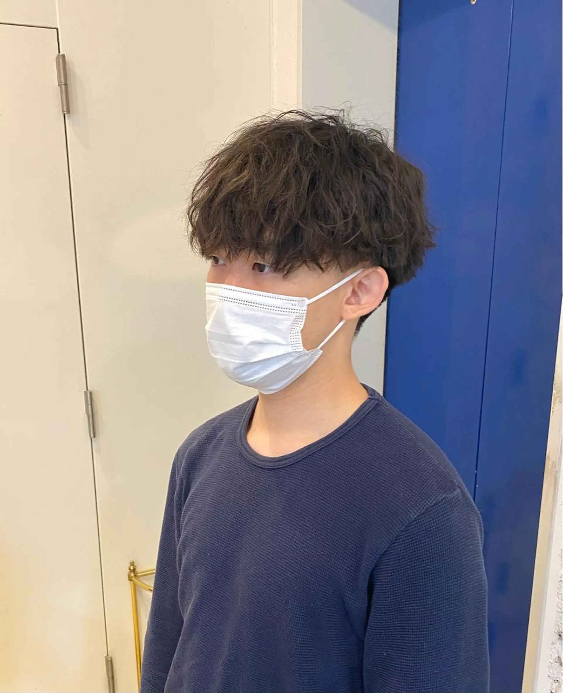 ショート パーマ メンズ 波巻きパーマ JINKIメンズ特化 メンズカットパーマのヘアスタイル