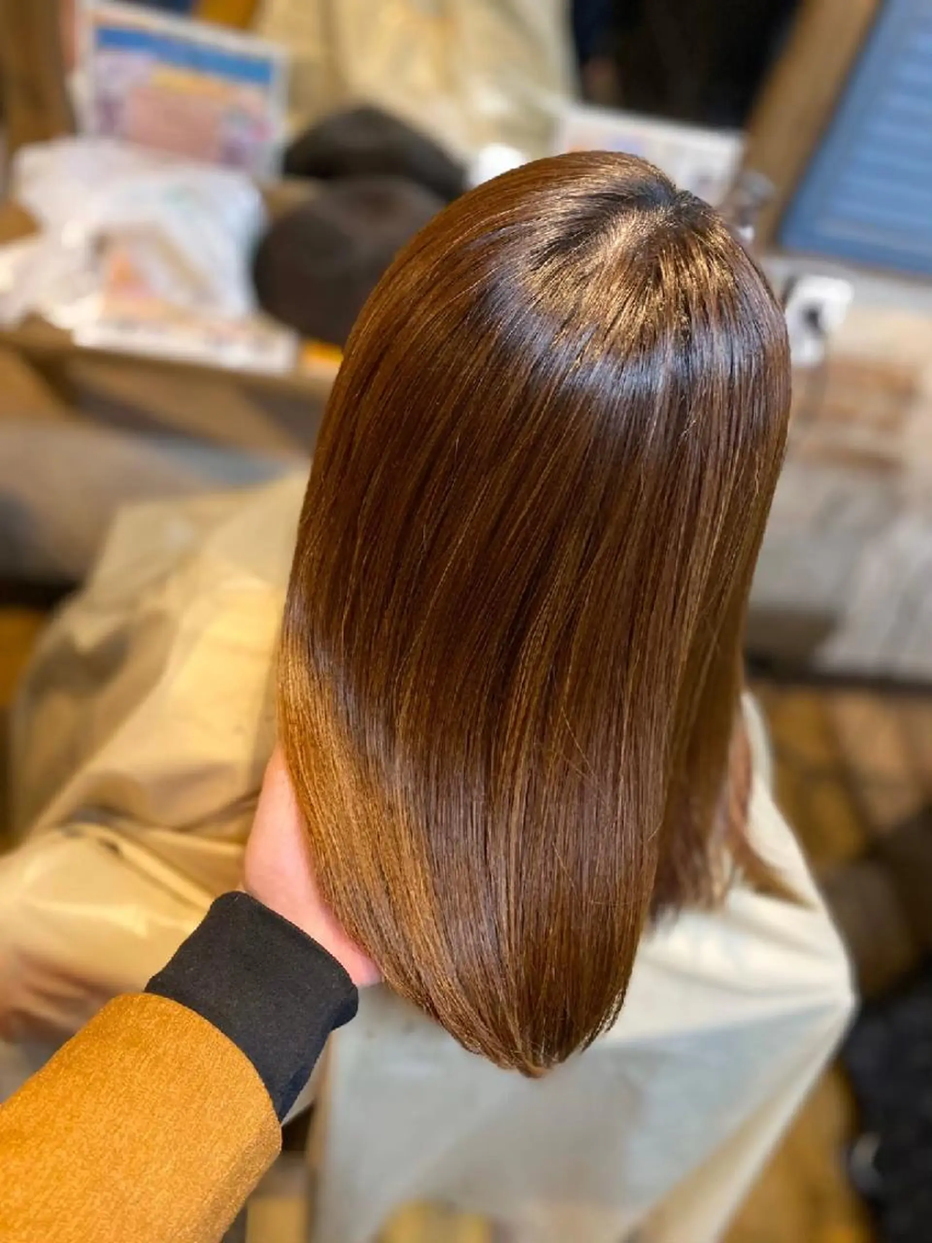 セミロング 髪質改善 田辺 侑未のヘアスタイル