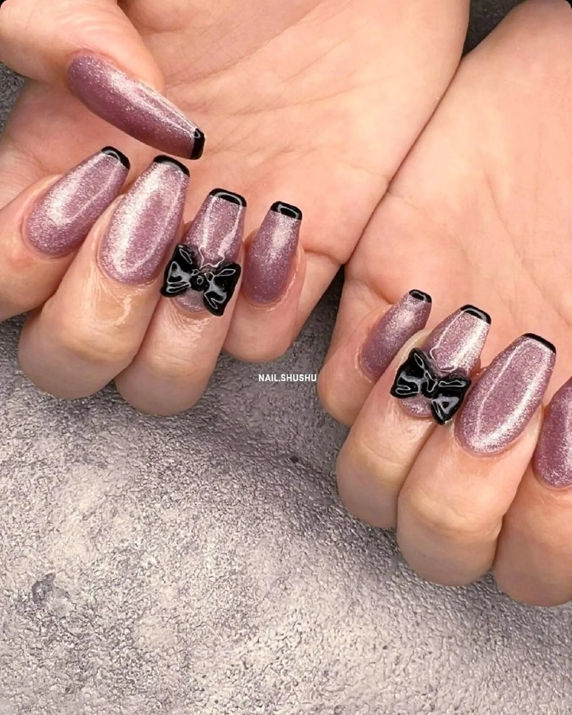 ネイル シンプルネイル 3dパーツ/流行り 👧shushu❤️のネイルデザイン