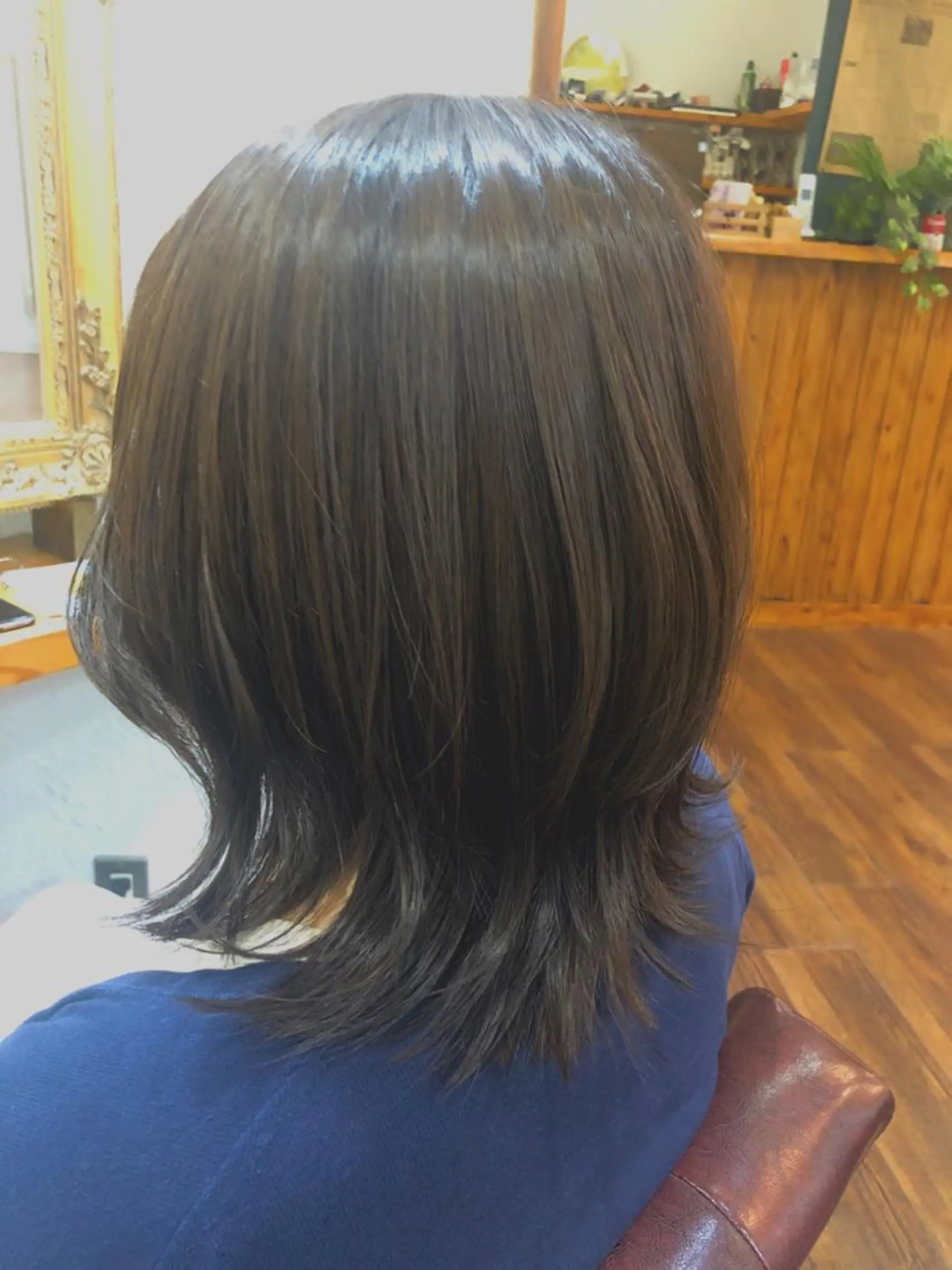 ミディアム カラー カット ヘアカラー トリートメント 正田 美帆のヘアスタイル