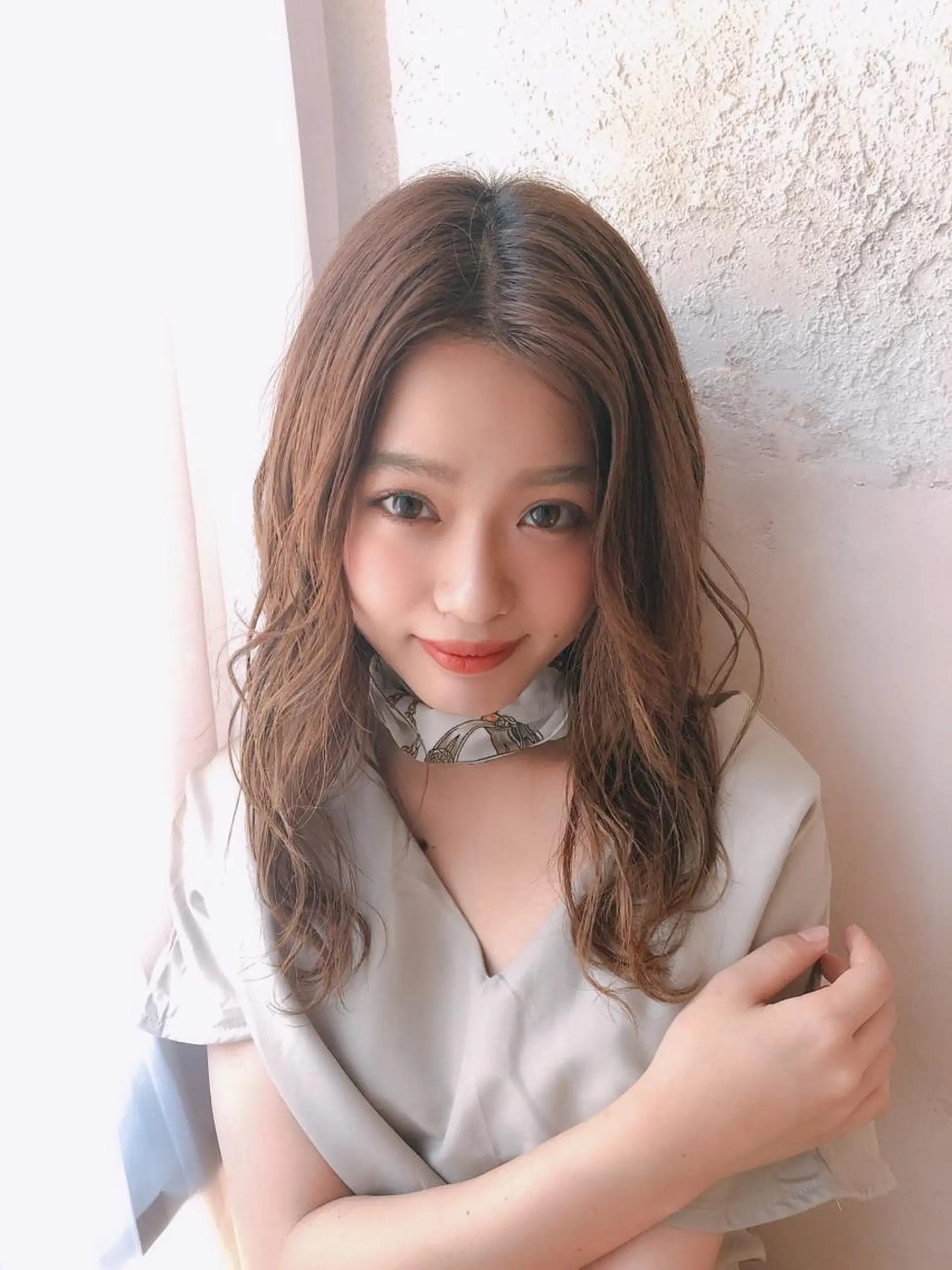 ミディアム アッシュ カット ヘアカラー トリートメント 代表山口ひな 髪質改善のプロのヘアスタイル