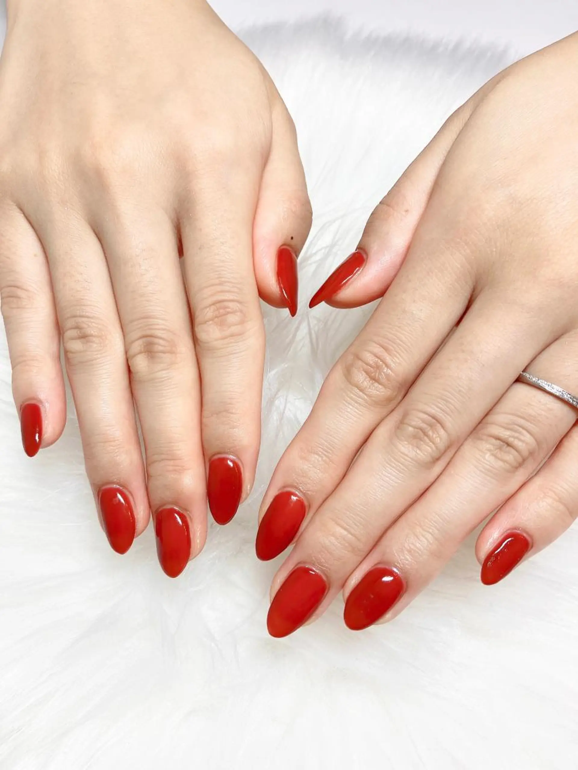 ネイル オーロラネイル フラッシュネイル 氷ネイル・うるうるネイル キラキラネイル 韓国ネイル Amour baseのネイルデザイン