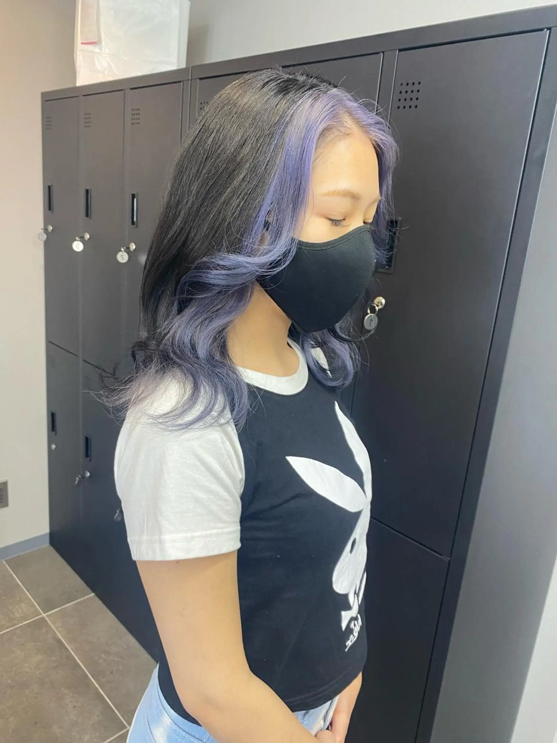 セミロング maco 艶感ハイトーン🦋のヘアスタイル