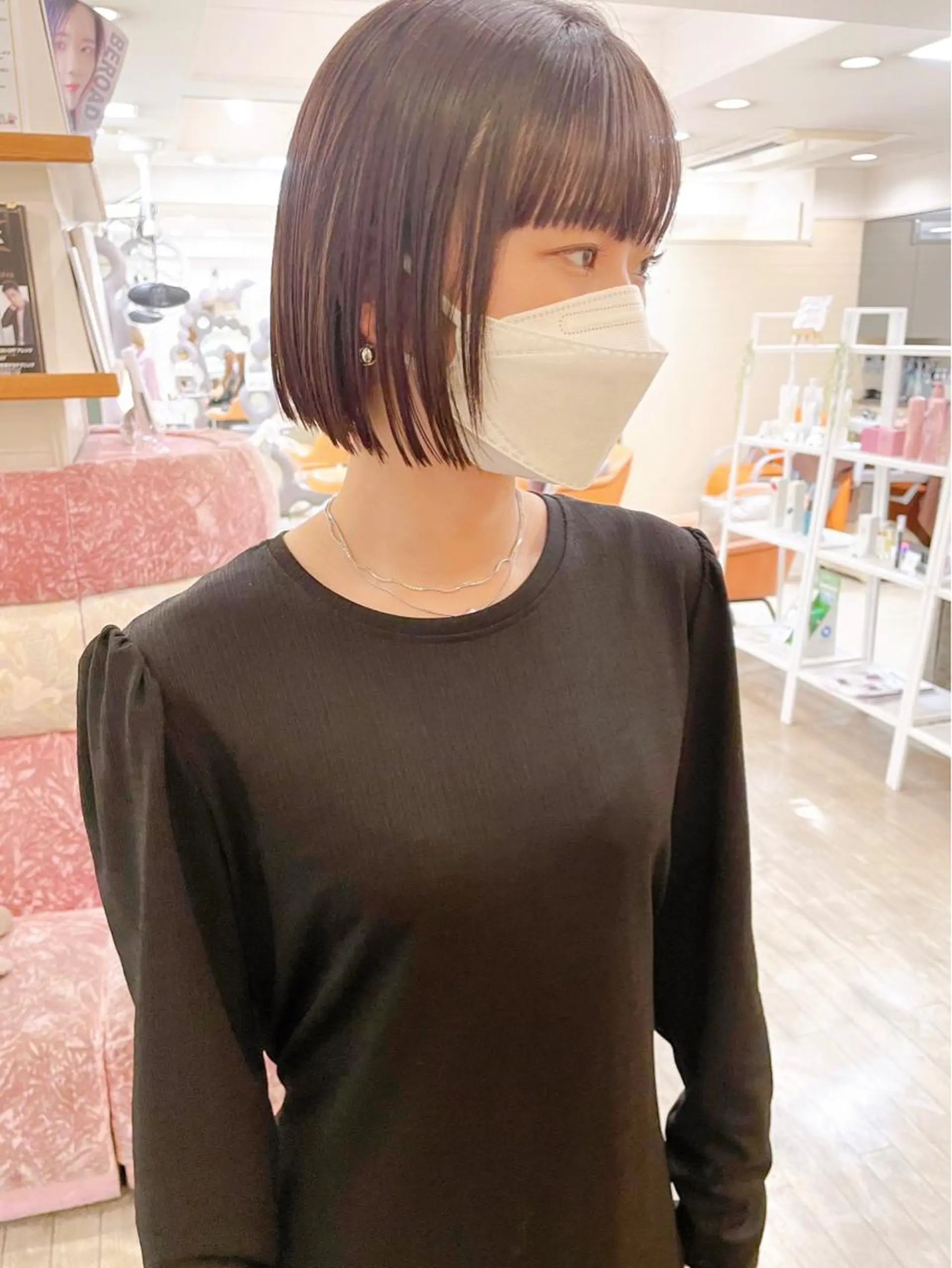 ショート 切りっぱなしボブ ボブ カット ヘアカラー 【ボブ/個室サロン】 癒し空間mimuraのヘアスタイル