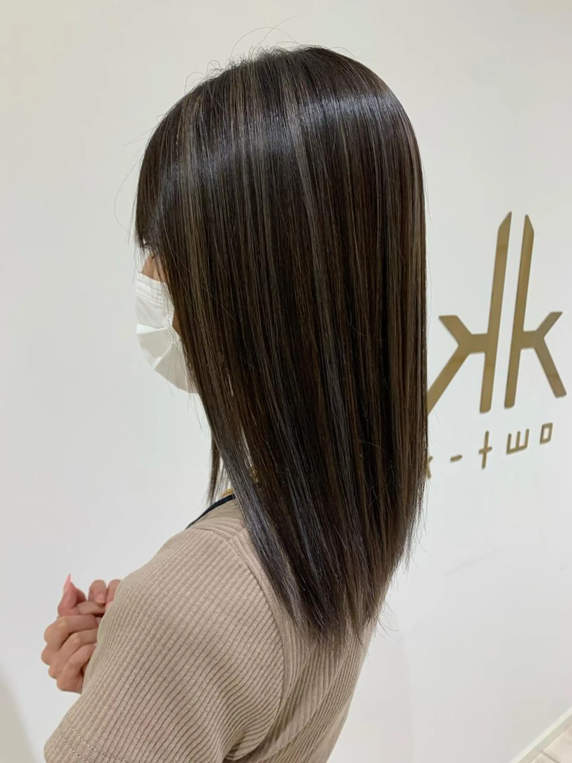 セミロング カラー 💎K-two名古屋 安田ちづる💎のヘアスタイル