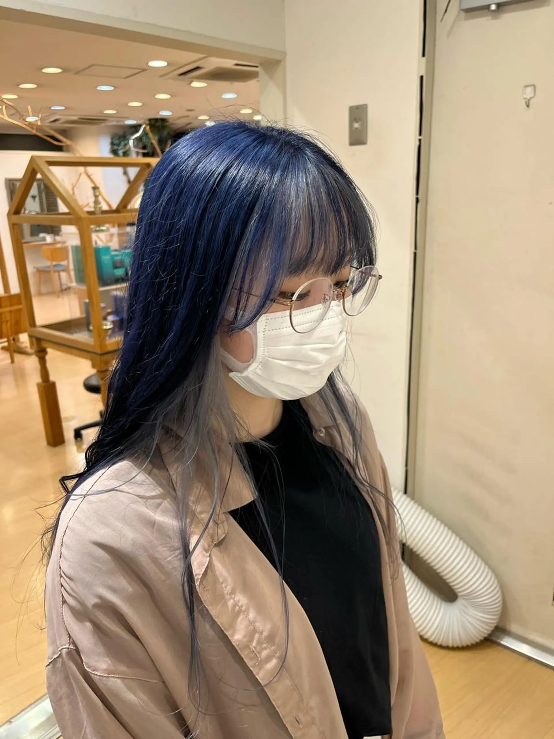 ロング ミストバング 💠つたふうか/ 韓国/メンズヘア💠のヘアスタイル