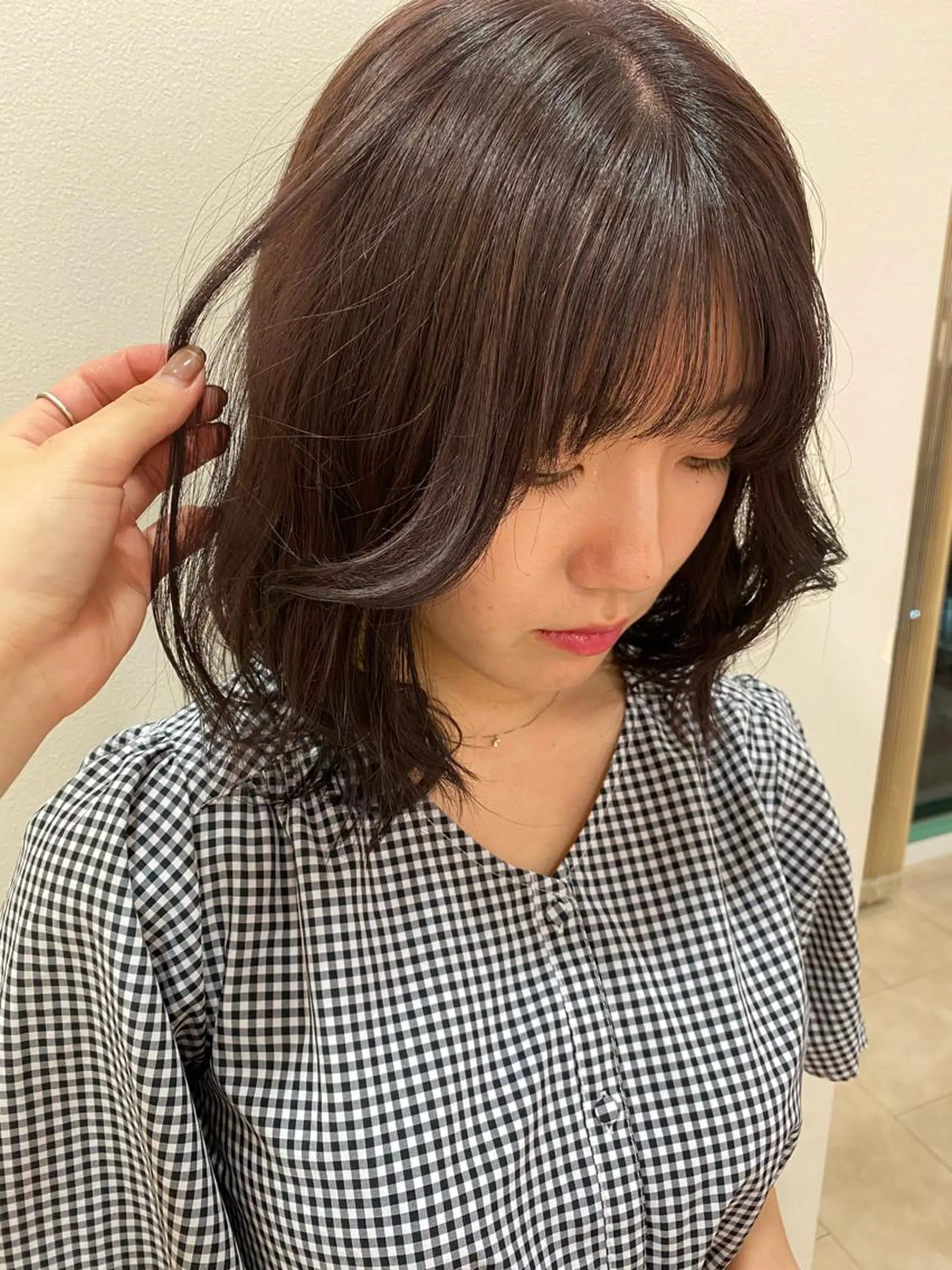 ミディアム カラー レイヤー/ウルフ🤎 mayo.のヘアスタイル