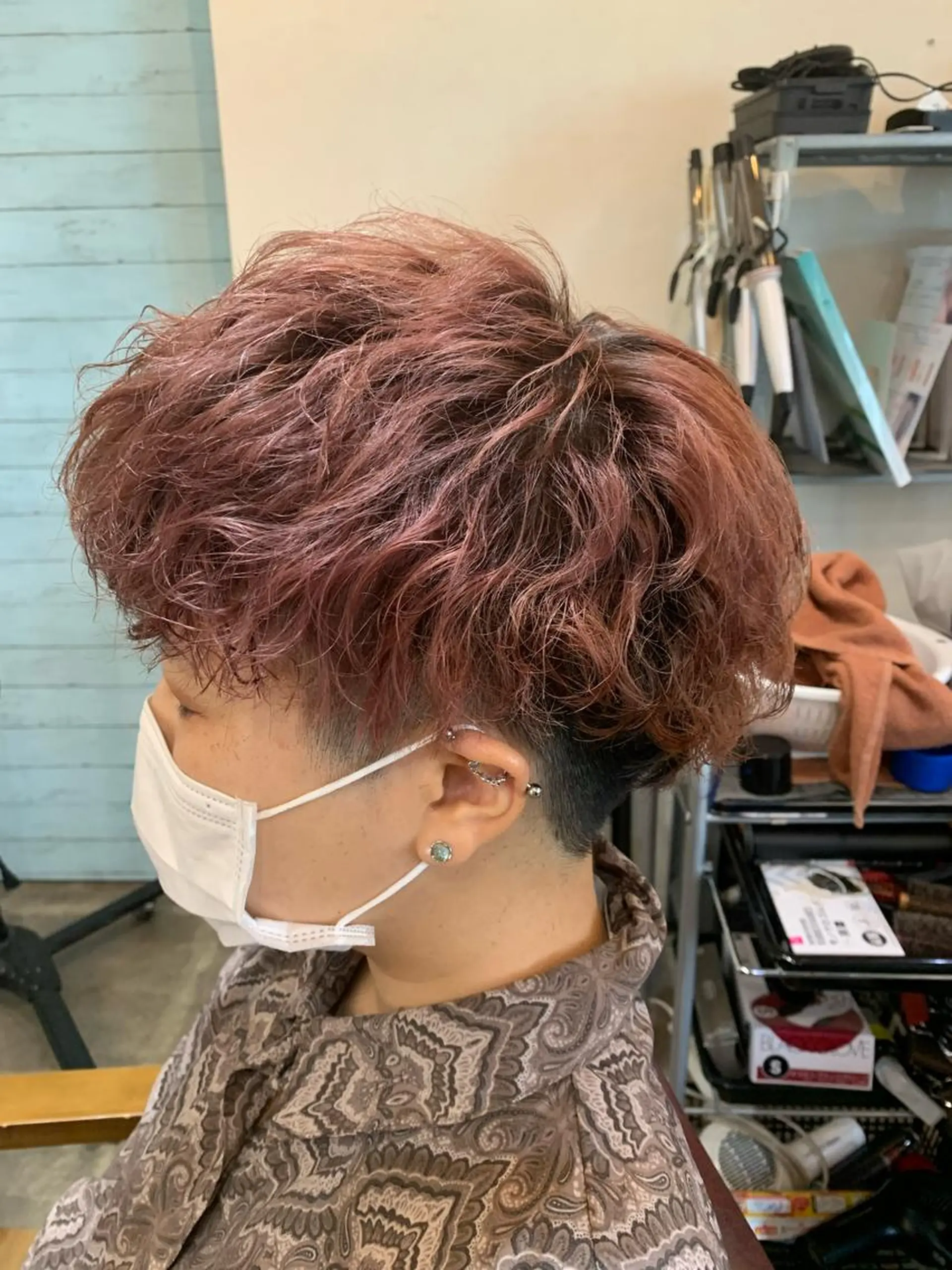 ショート カット ヘアカラー パーマ CECIL hair なんば店所属・メンズパーマ 艶髪☆店長☆有馬のヘアスタイル