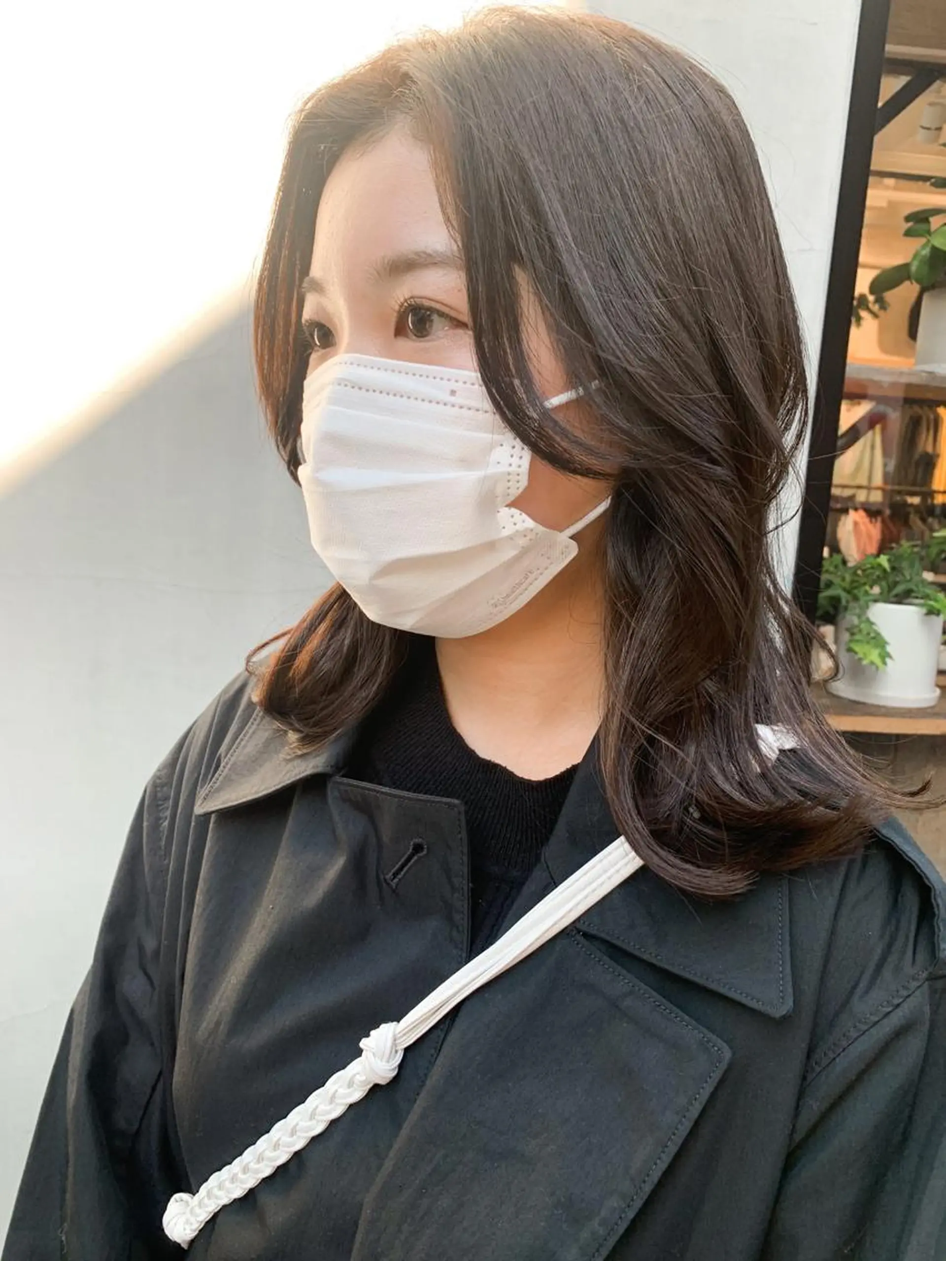 ミディアム カラー ヘアアレンジ カット ヘアカラー トリートメント yuka .のヘアスタイル