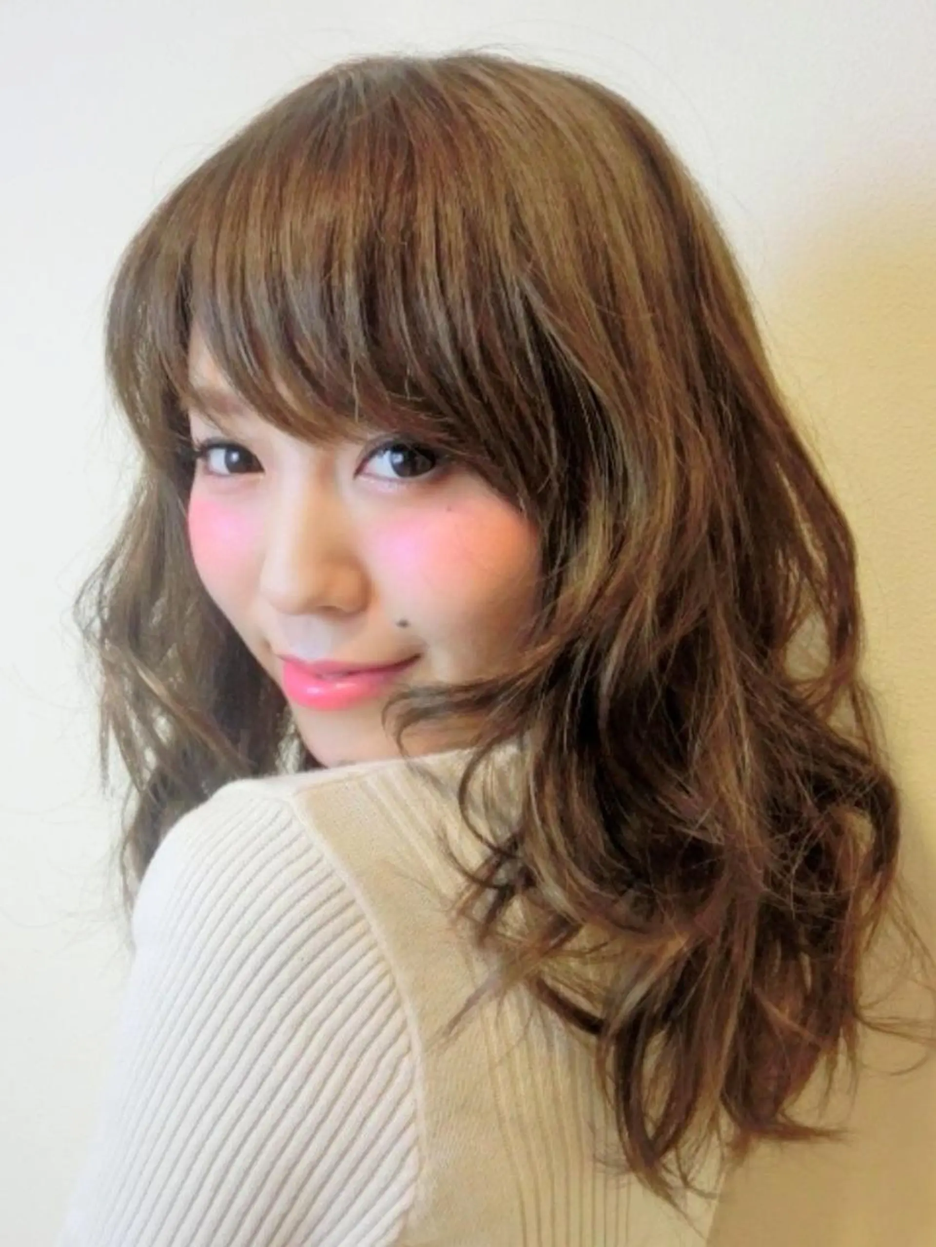 ロング カラー アッシュ ベージュカラー ACROあべの店所属・艶カラー/インナー /グラデ/大西小百合のヘアスタイル