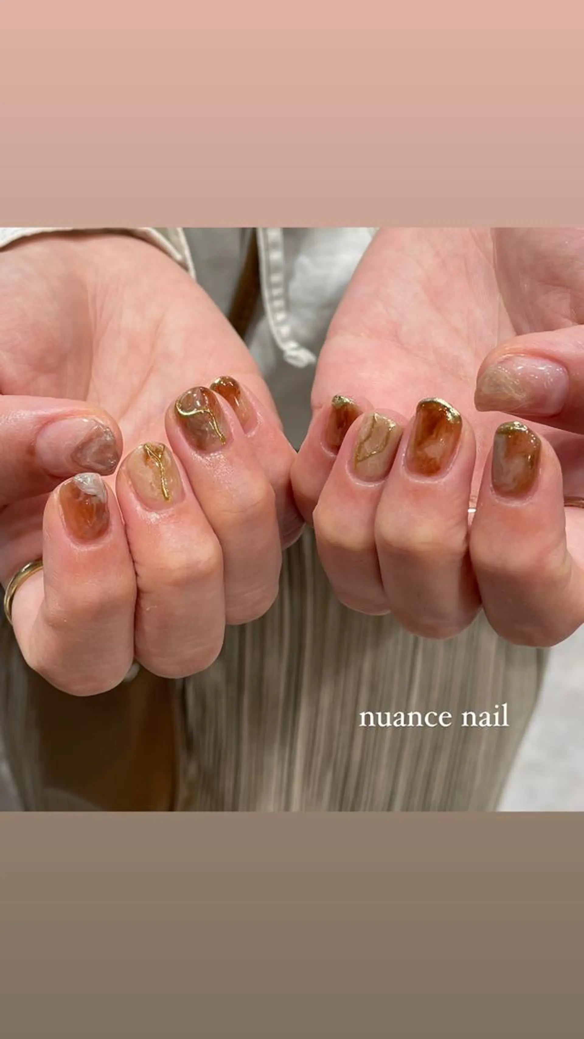 ネイル ハンドネイル 淡色ネイル 🎀moeのネイルデザイン