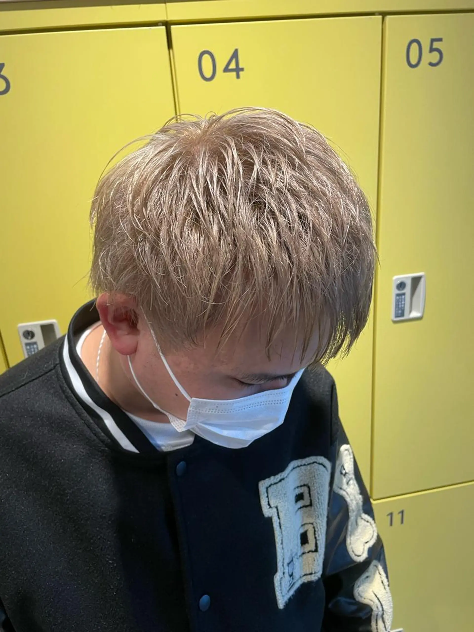 カラー メンズ ベージュカラー ホワイトベージュ Le'a所属・渋谷/フェード/ 國分 翔のヘアスタイル