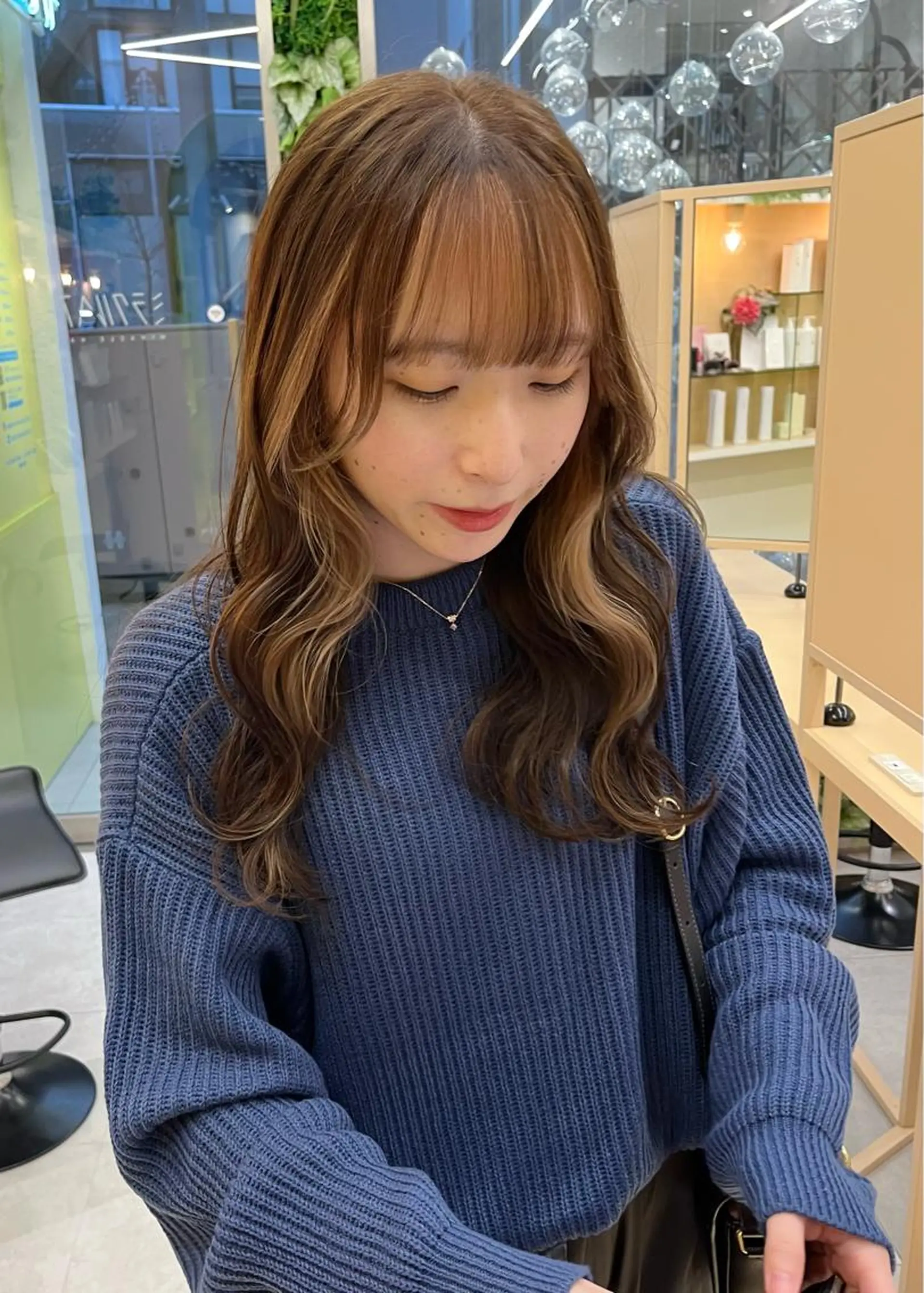 カラー ミストバング  フェイスフレーミング 🟣niw SHUNNA🟣のヘアスタイル