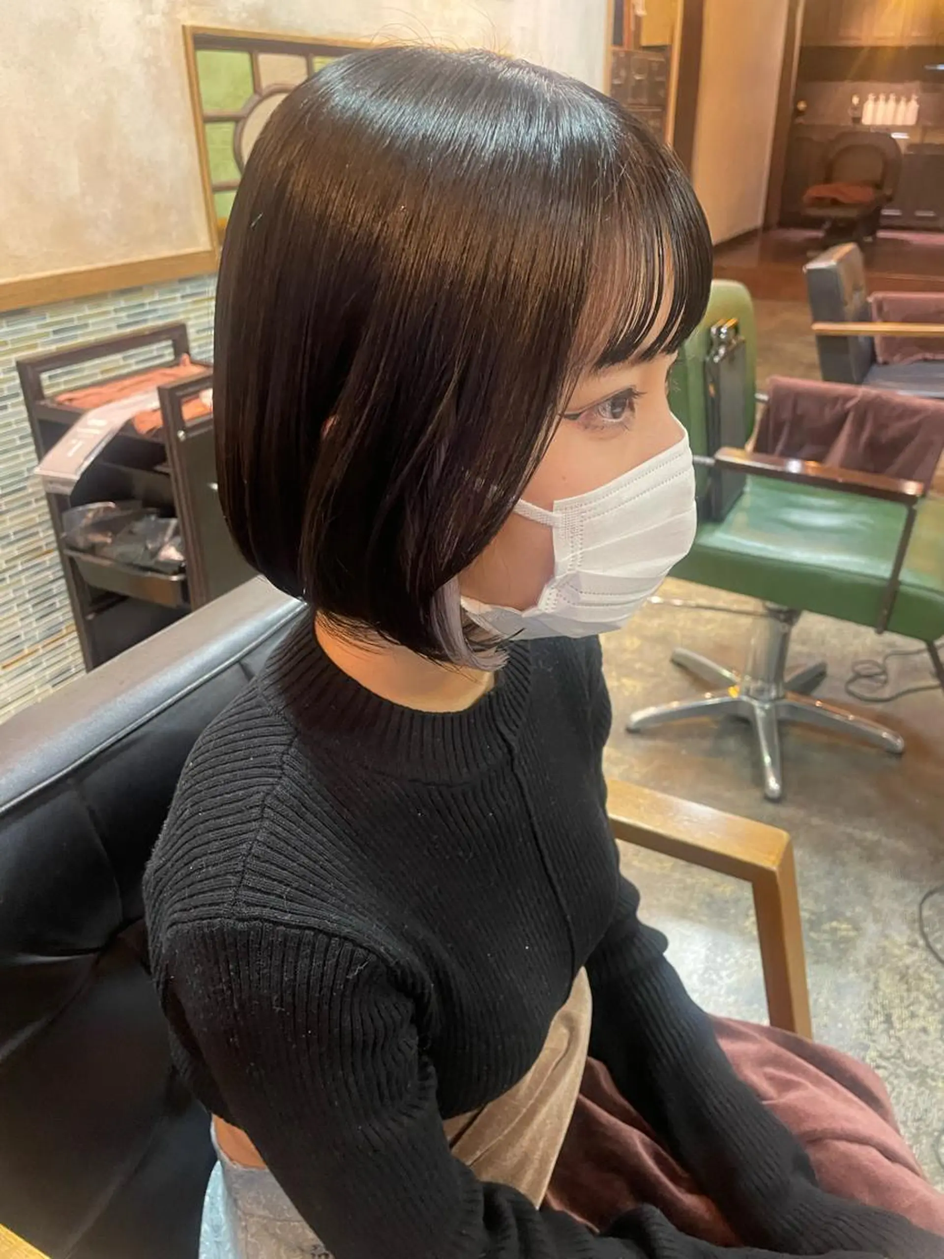 ショート カラー カット ヘアカラー トリートメント ショート/ボブ専門 宮脇美奈/南船場のヘアスタイル