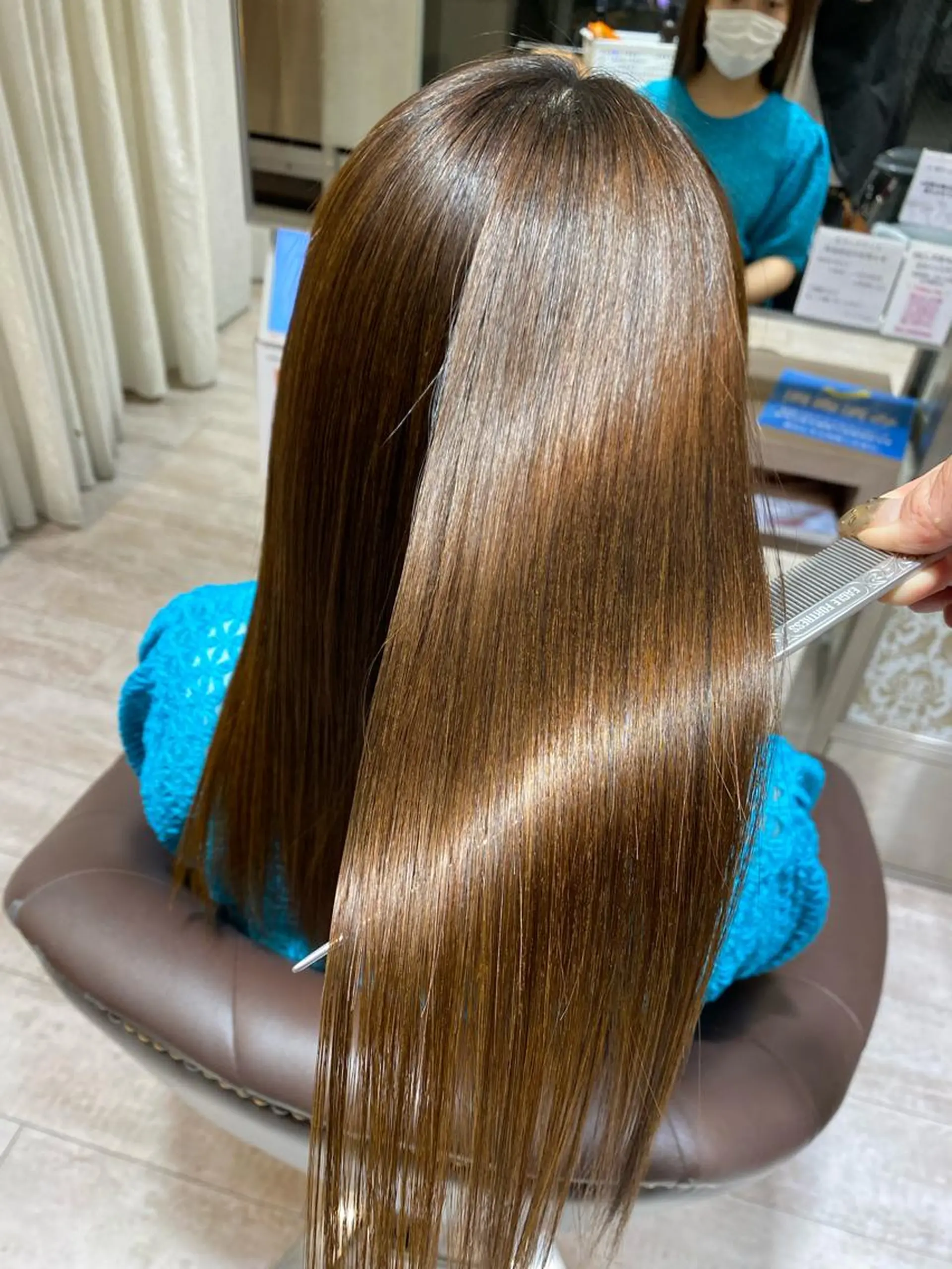 ロング 縮毛矯正 鯉谷　僚 【本物の髪質改善】のヘアスタイル