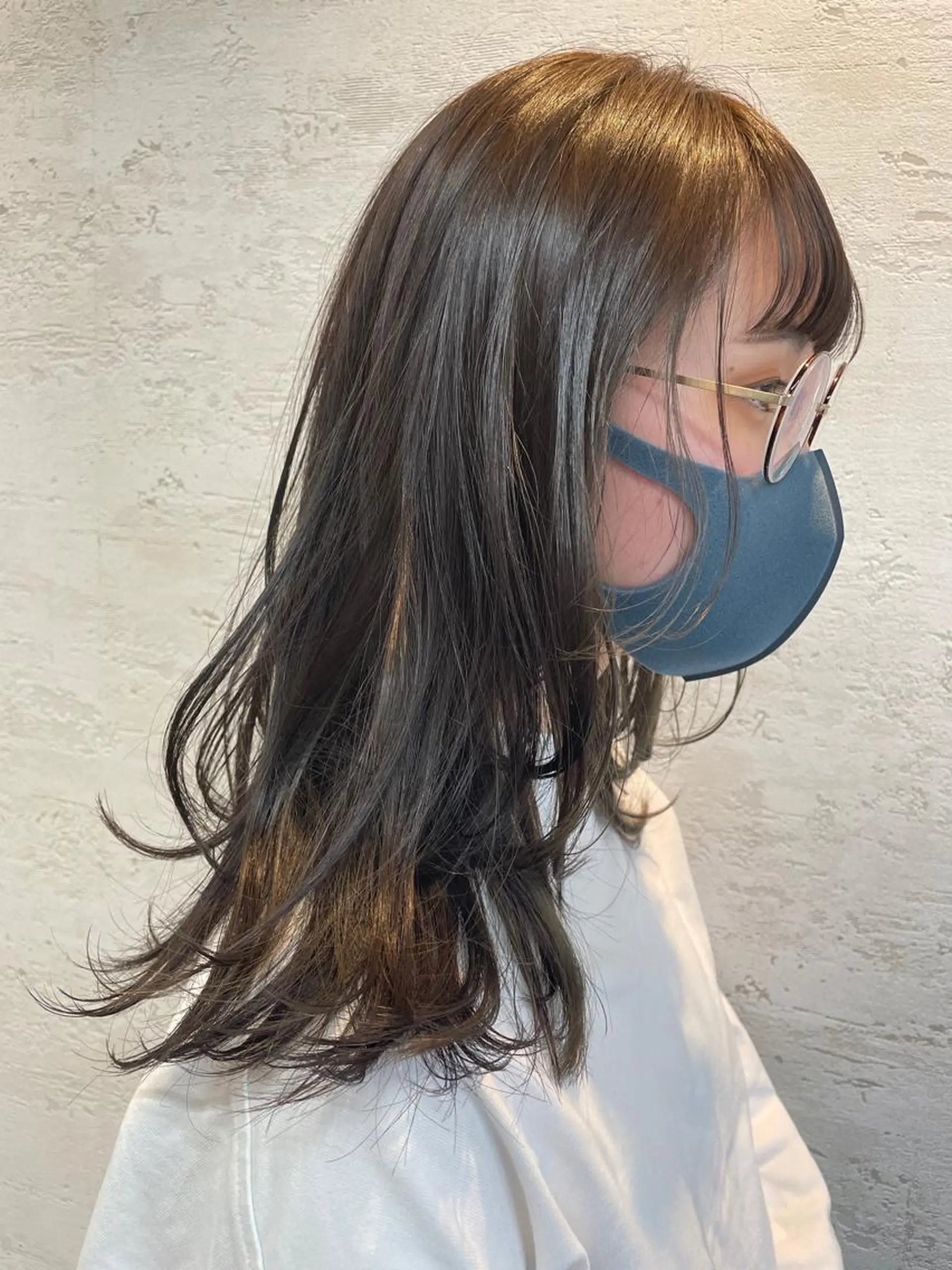 ロング カラー カット ヘアカラー 女性に人気♪ はやしほのかのヘアスタイル