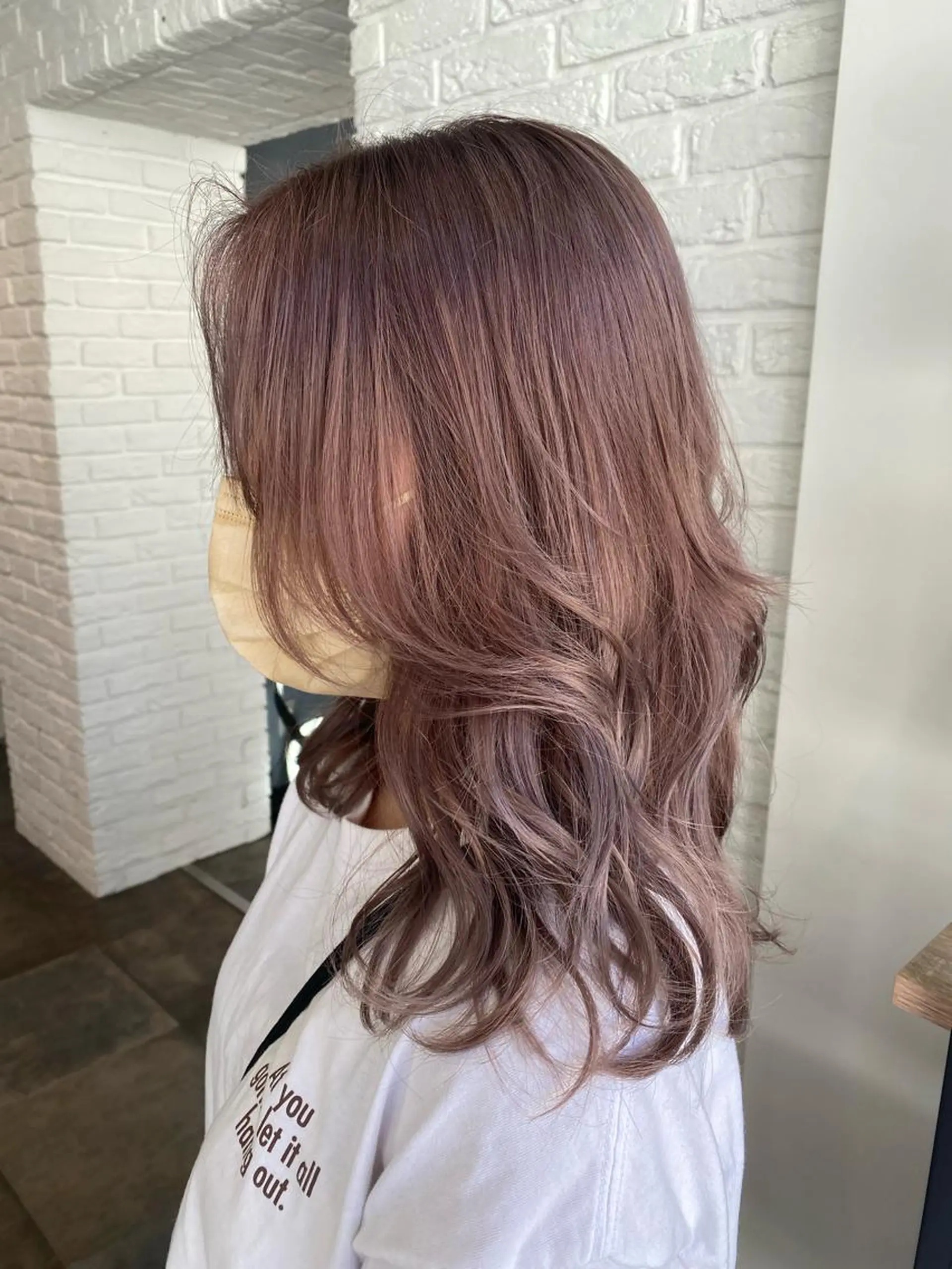 セミロング ハイトーンボブ Mizuki.のヘアスタイル