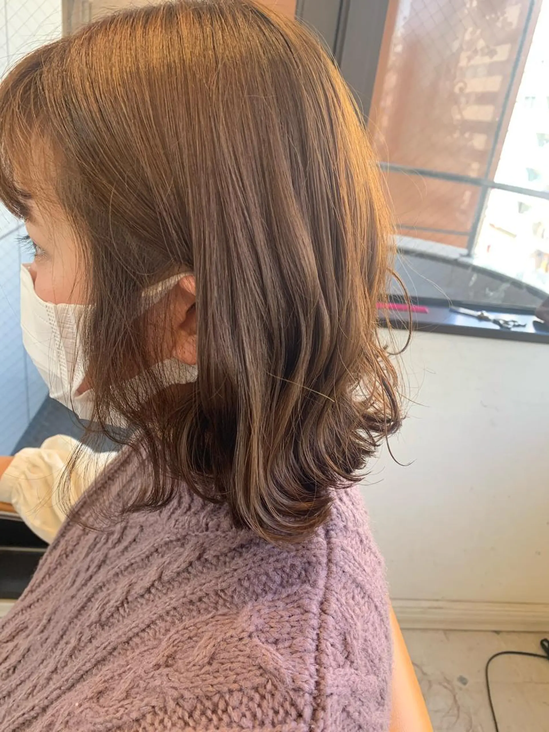 ミディアム パーマ 小沼采唯👧🏼 海好きオヌちゃんのヘアスタイル