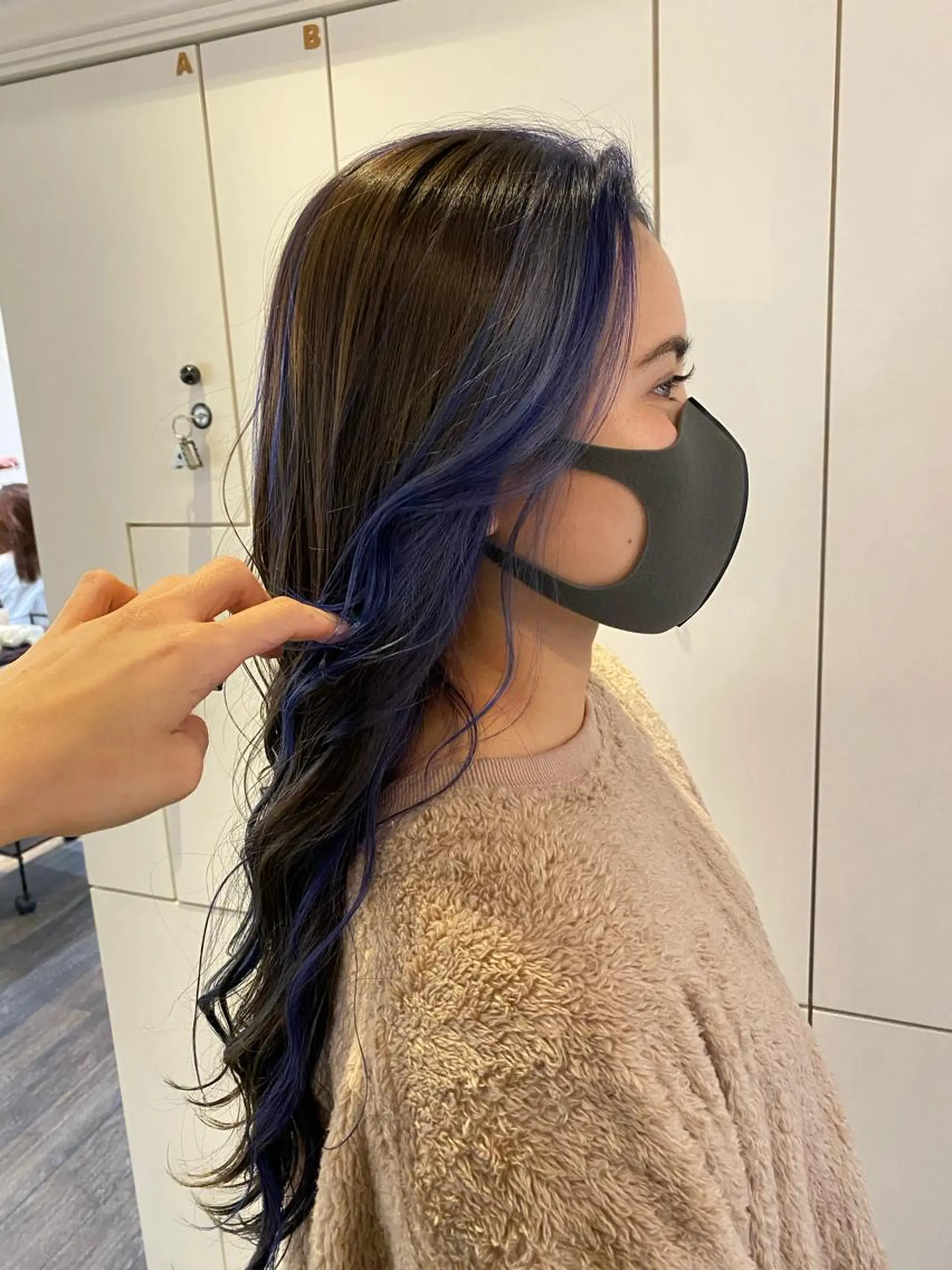 ロング カラー カット ヘアカラー トリートメント 梅田ハイトーン チダ ヒナノのヘアスタイル