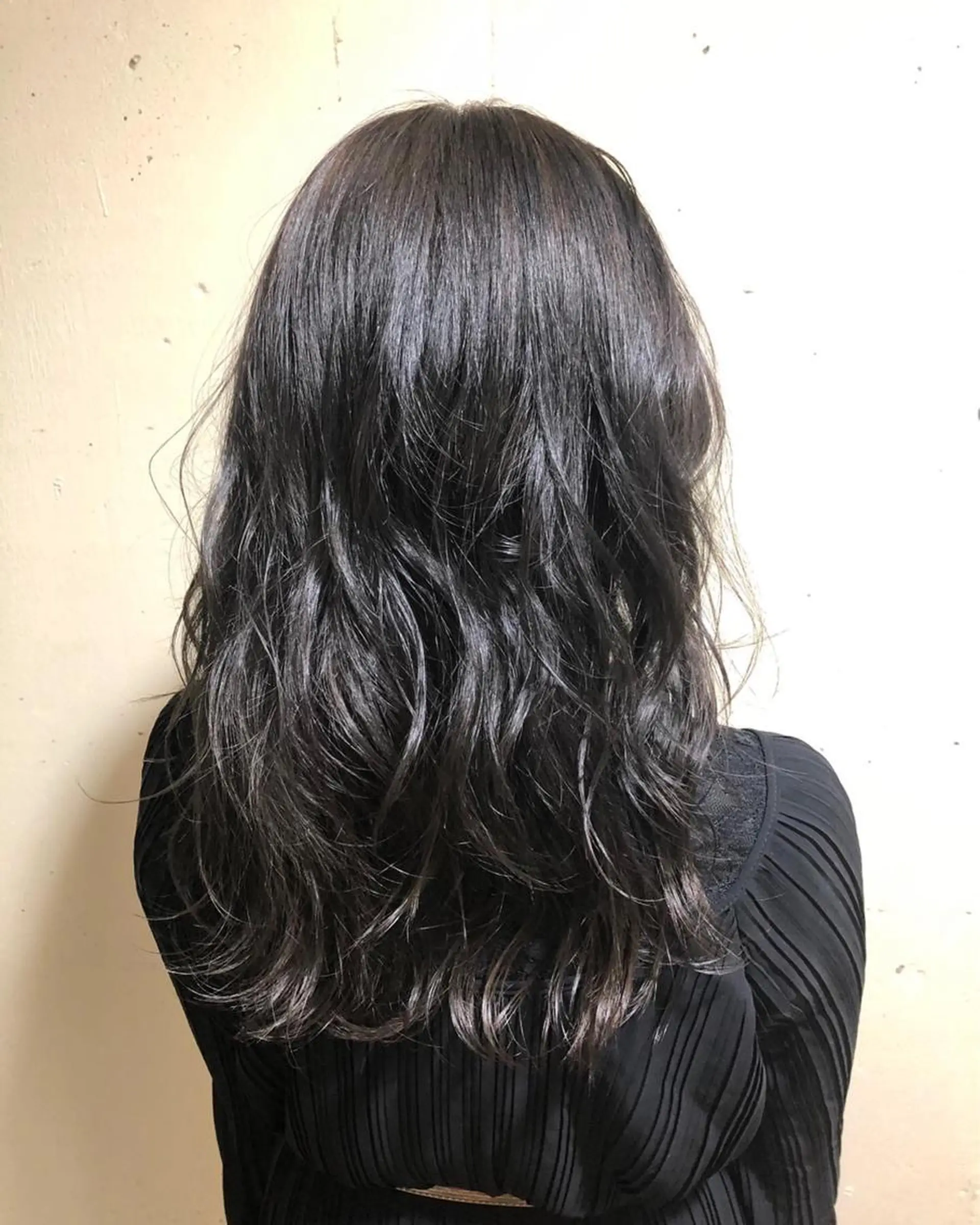 ミディアム カラー パーマ美容師 hanaのヘアスタイル