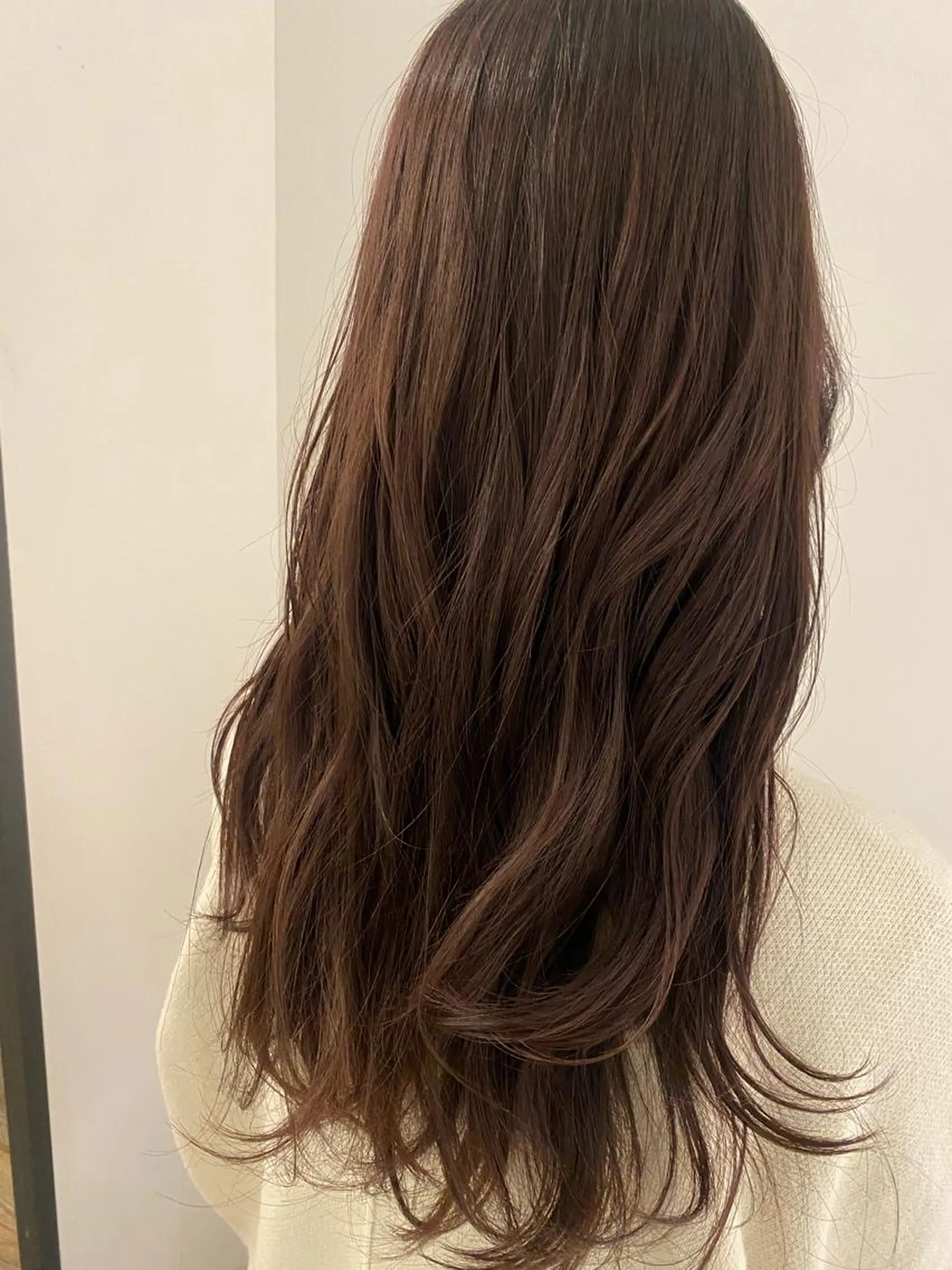 セミロング 頭皮につけないカラー /白髪ぼかし/実加永のヘアスタイル