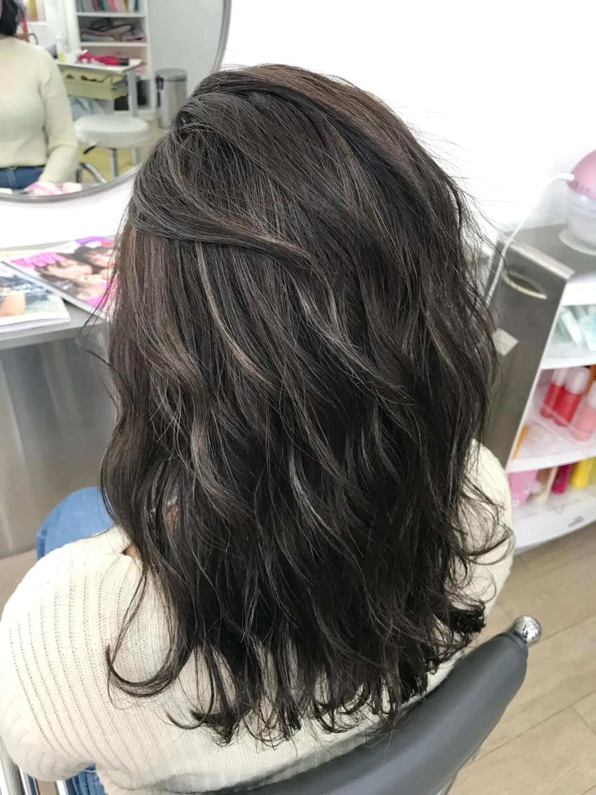 セミロング カラー Reb_keiji 👑小倉圭司のヘアスタイル