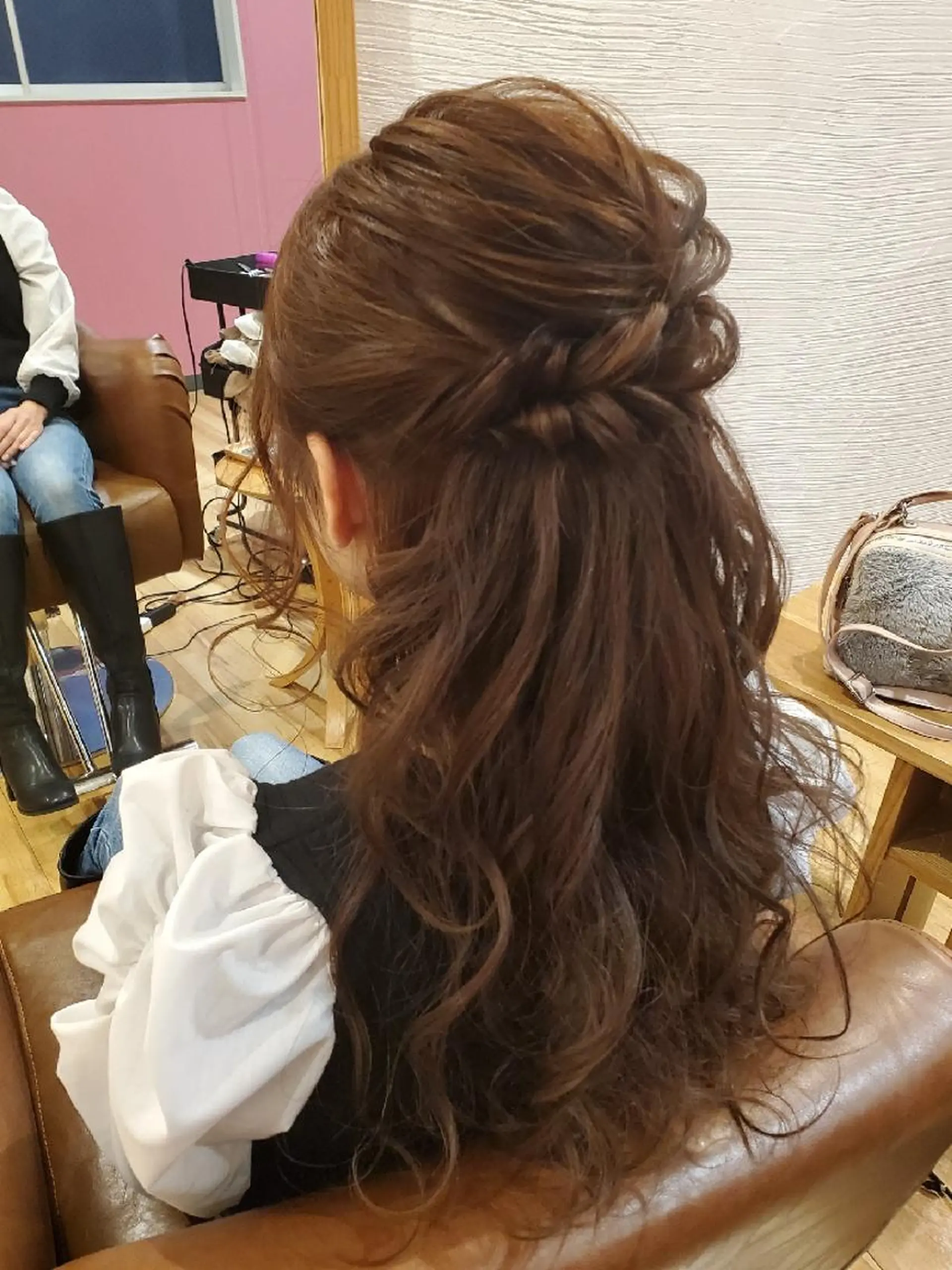 ヘアアレンジ カラー 成人式 ハーフアップ 北九州美容室 🕊️わかな✂︎のヘアスタイル